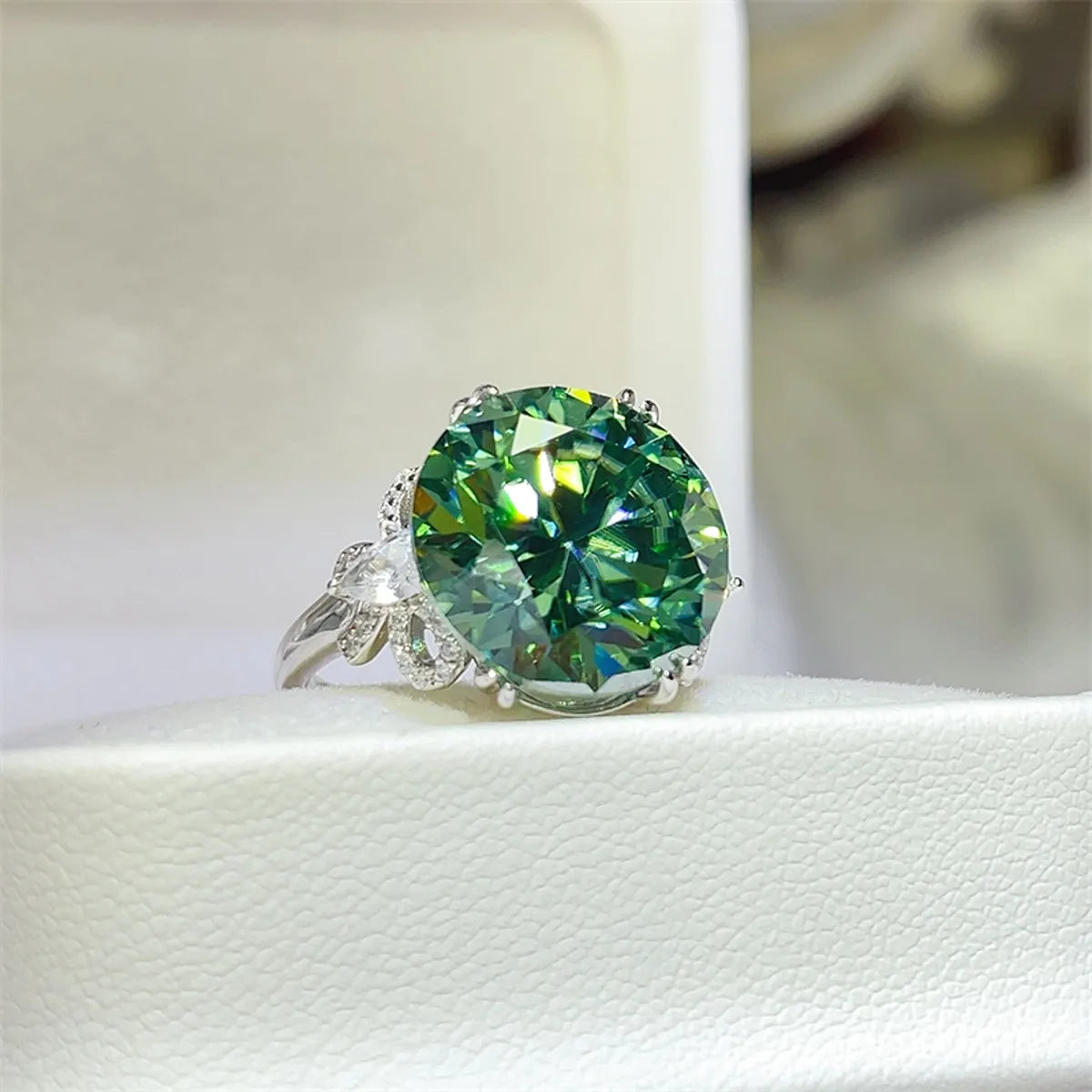 10 Carat Moissanite 925 Sterling Silver Luxury Ring - Alwesbo Fashion