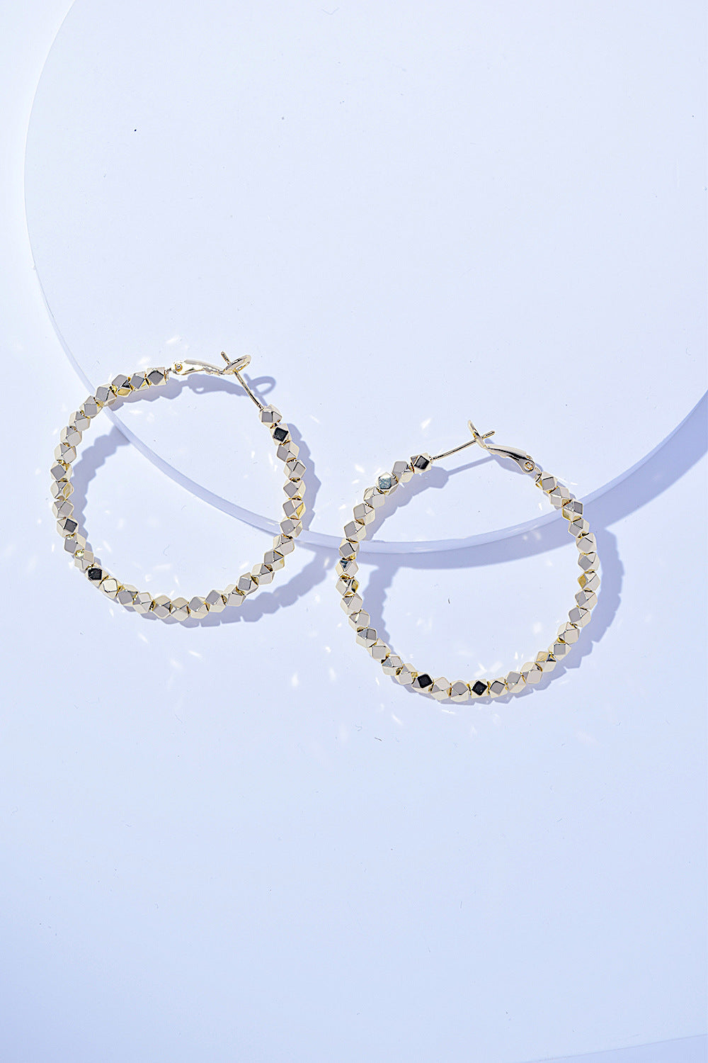 Alloy Hoop Earrings - Alwesbo Fashion