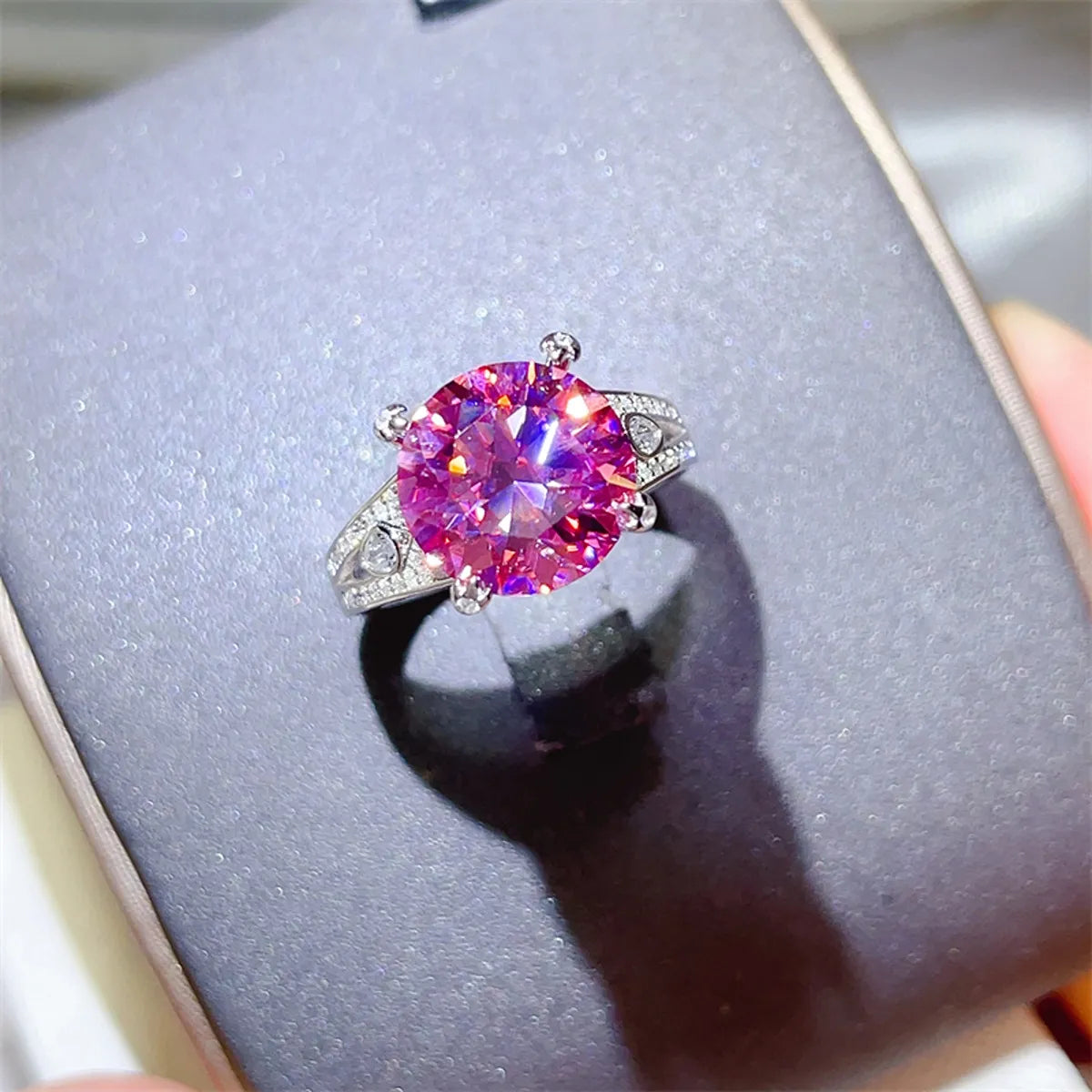 5 Carat Moissanite 925 Sterling Silver Classic Engagement Ring - Alwesbo Fashion