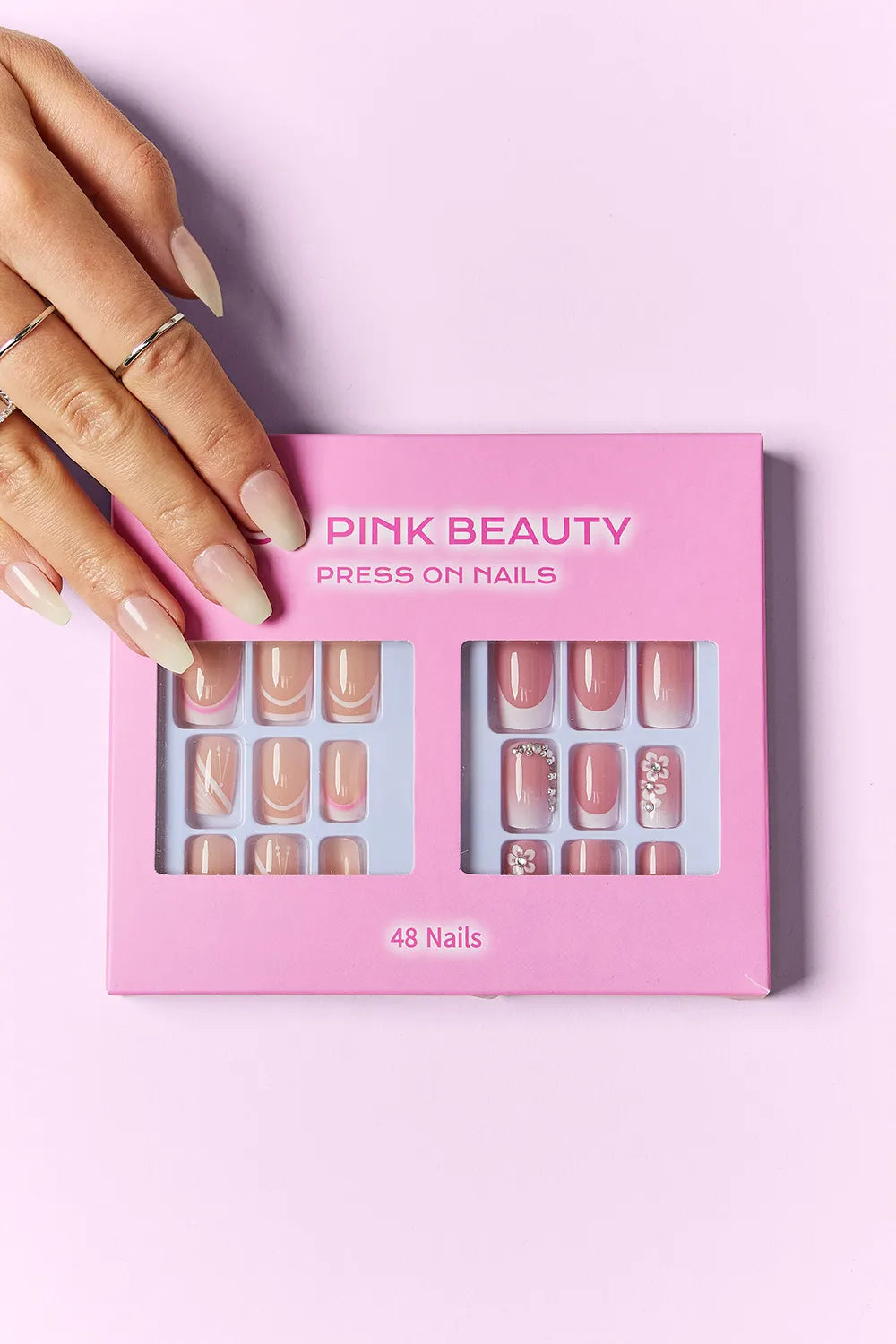 SO PINK BEAUTY Press On Nails 2 Packs - Alwesbo Fashion