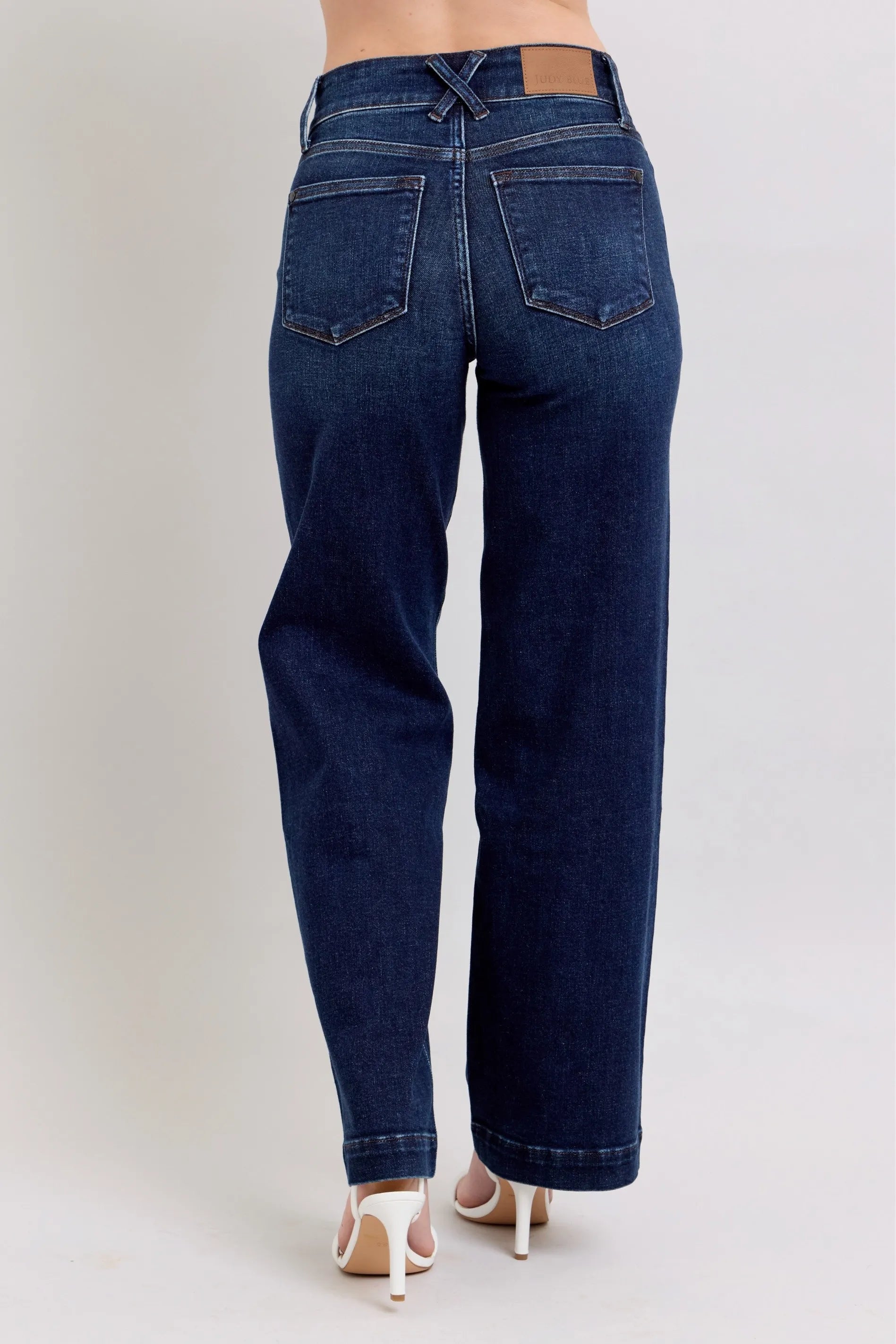 High-Waisted Wide Leg Jeans for Women - Alwesbo Fashion