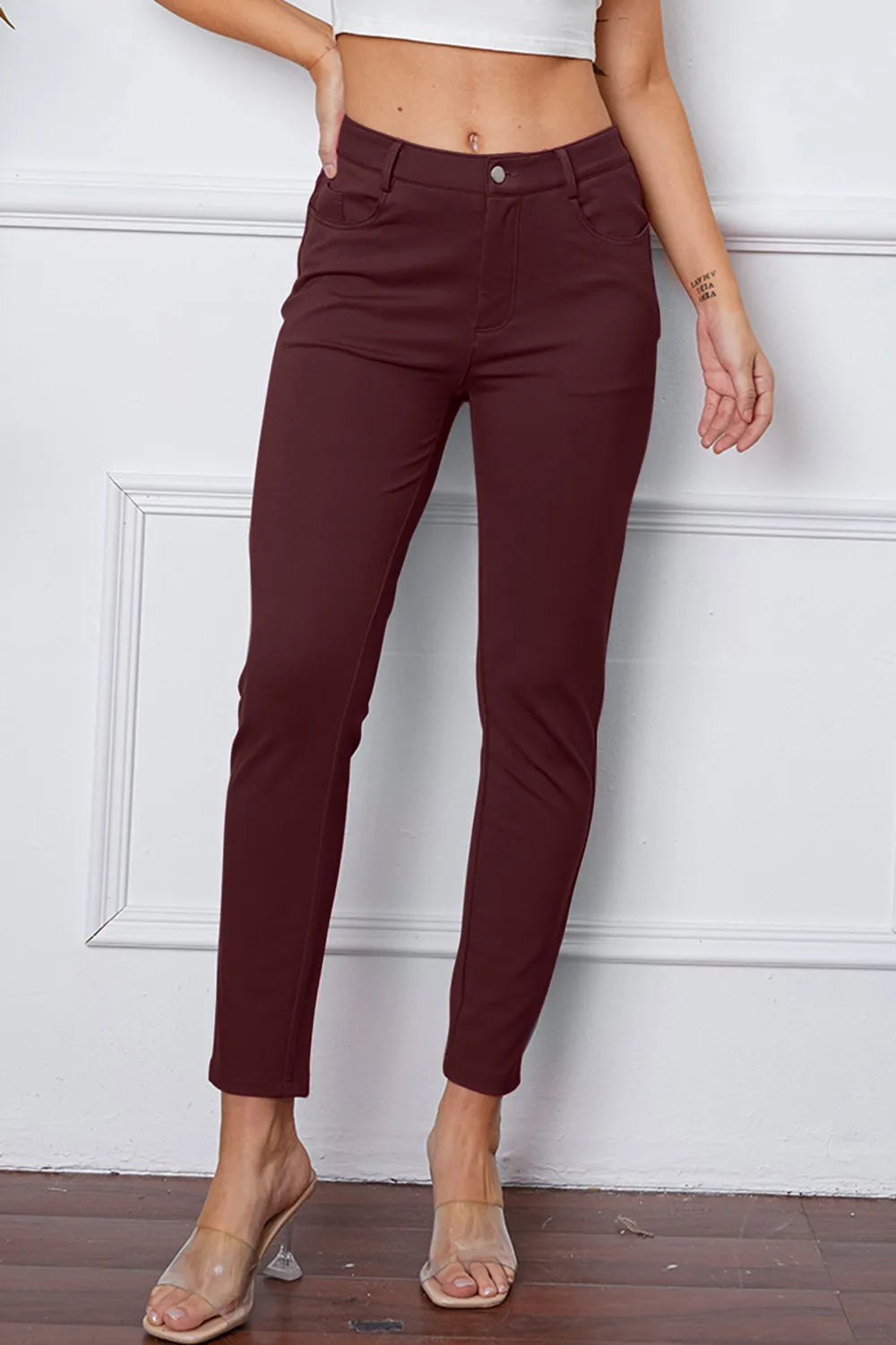 StretchyStitch Pants by Basic Bae - Alwesbo Fashion