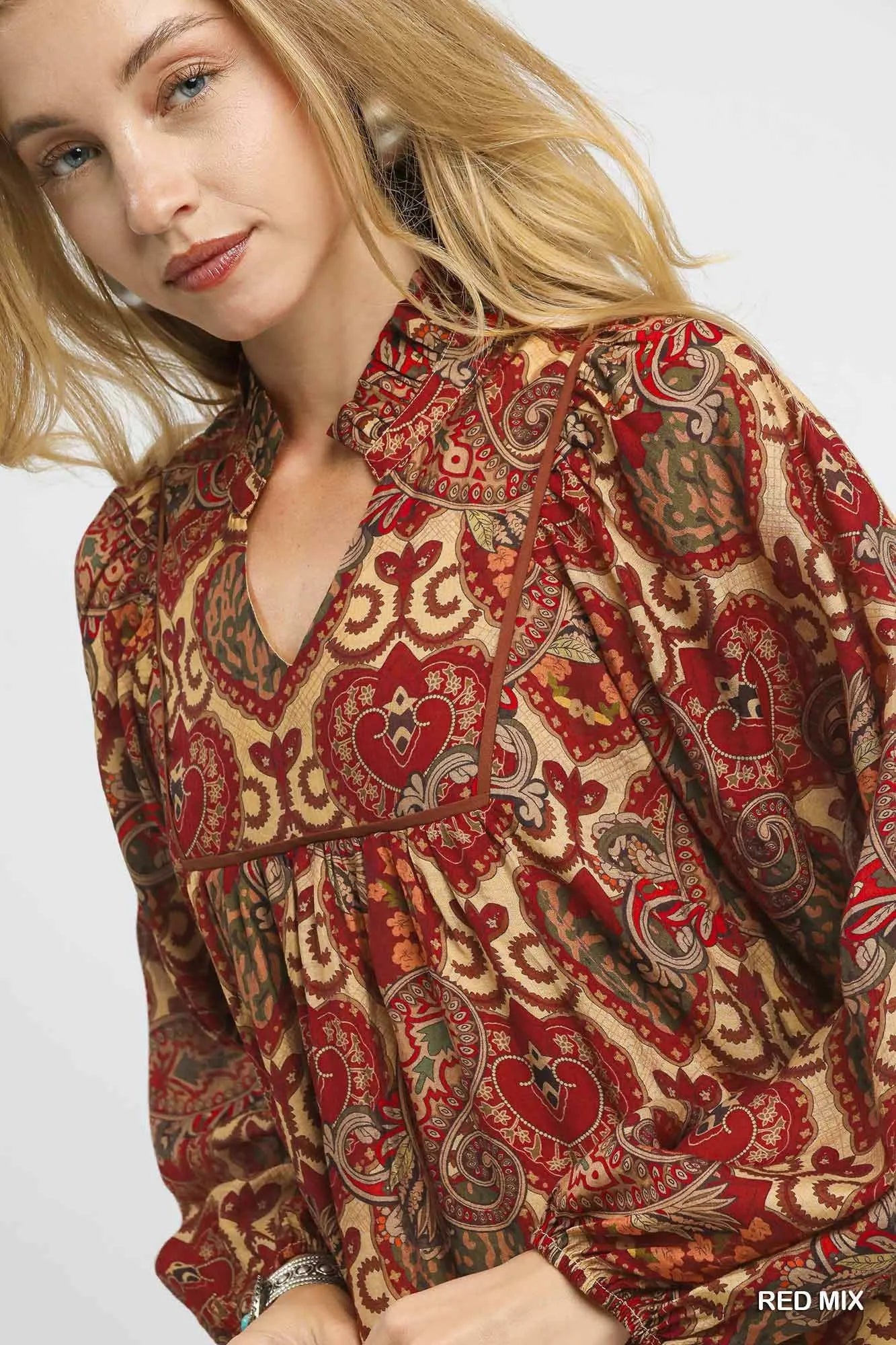 Paisley Print Boho Dress – Soft, Flowy, Feminine - Alwesbo Fashion
