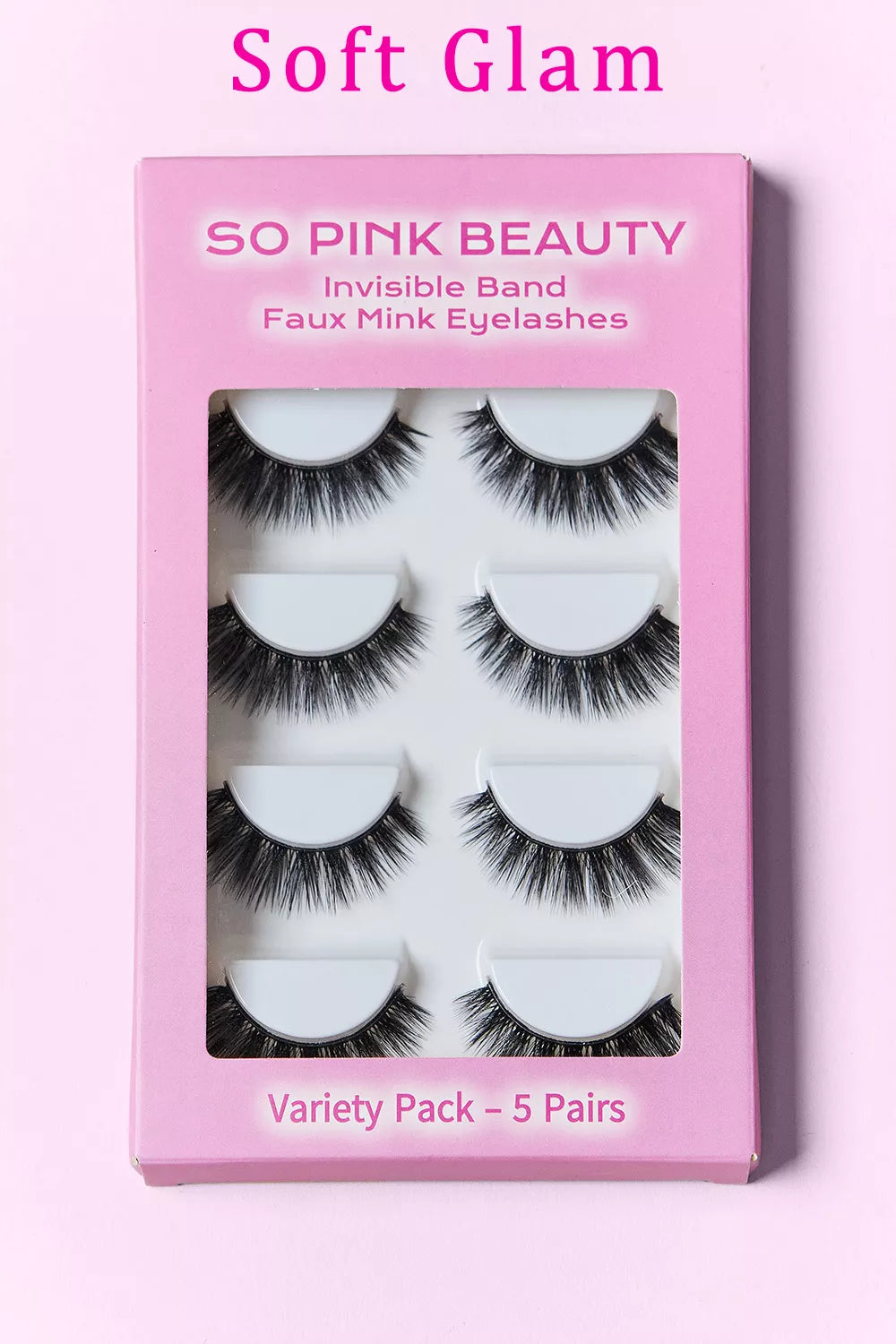 SO PINK BEAUTY Mink Eyelashes 5 Pairs - Alwesbo Fashion