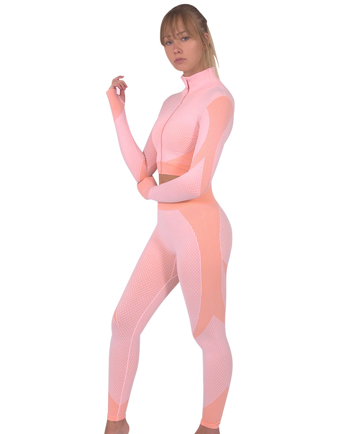 Seamless Pink Leggings for Women – Comfortable & Stretchy - Alwesbo Fashion