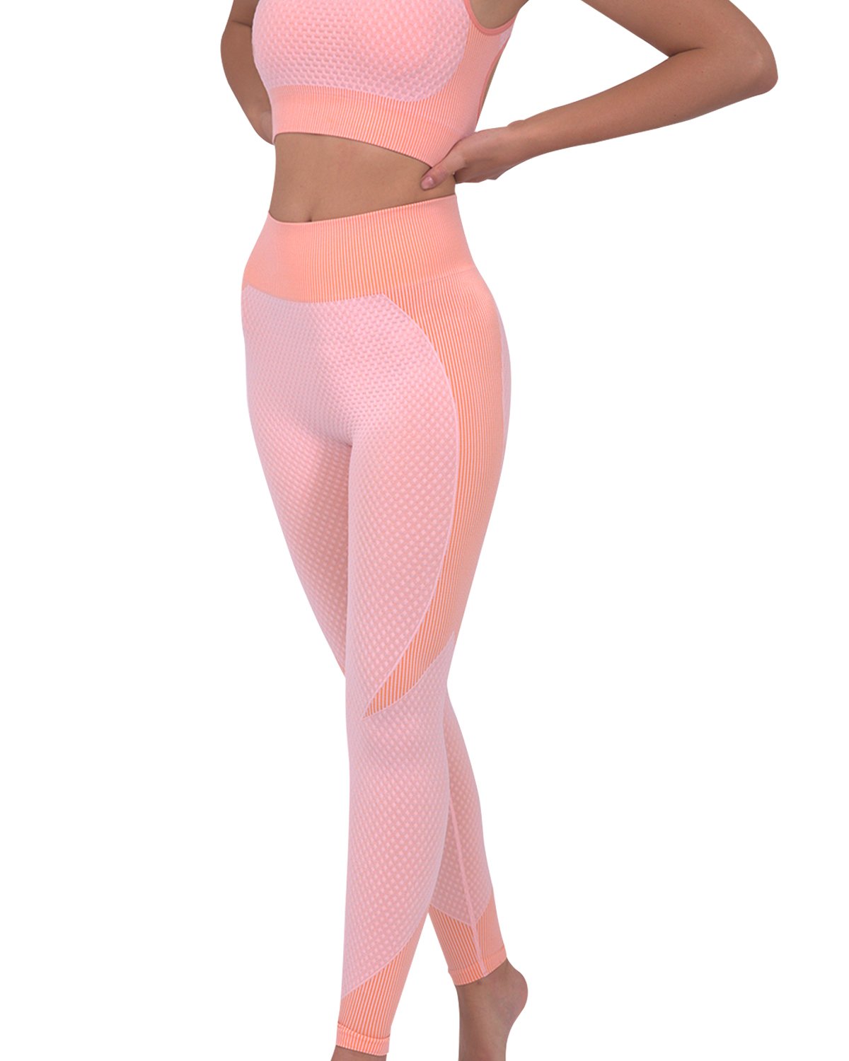 Seamless Pink Leggings for Women – Comfortable & Stretchy - Alwesbo Fashion