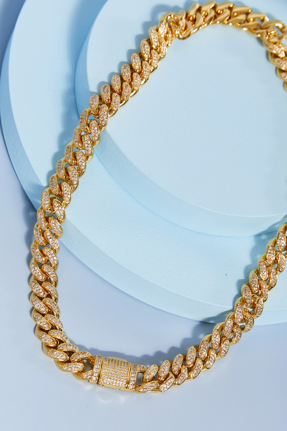 Brass Curb Chain Necklace - Alwesbo Fashion