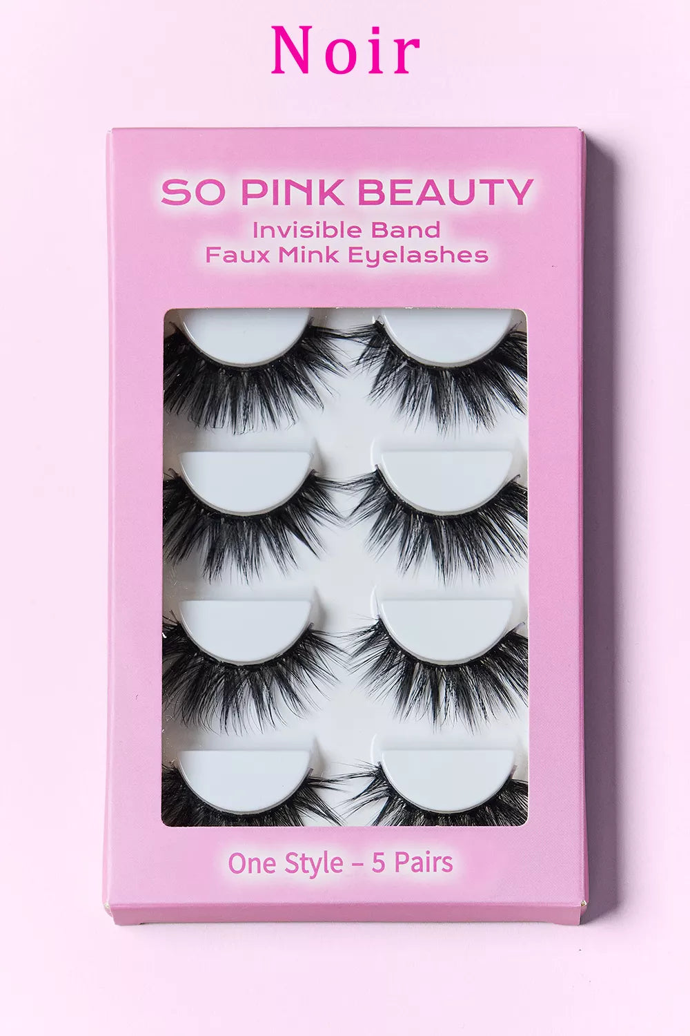 SO PINK BEAUTY Faux Mink Eyelashes 5 Pairs - Alwesbo Fashion