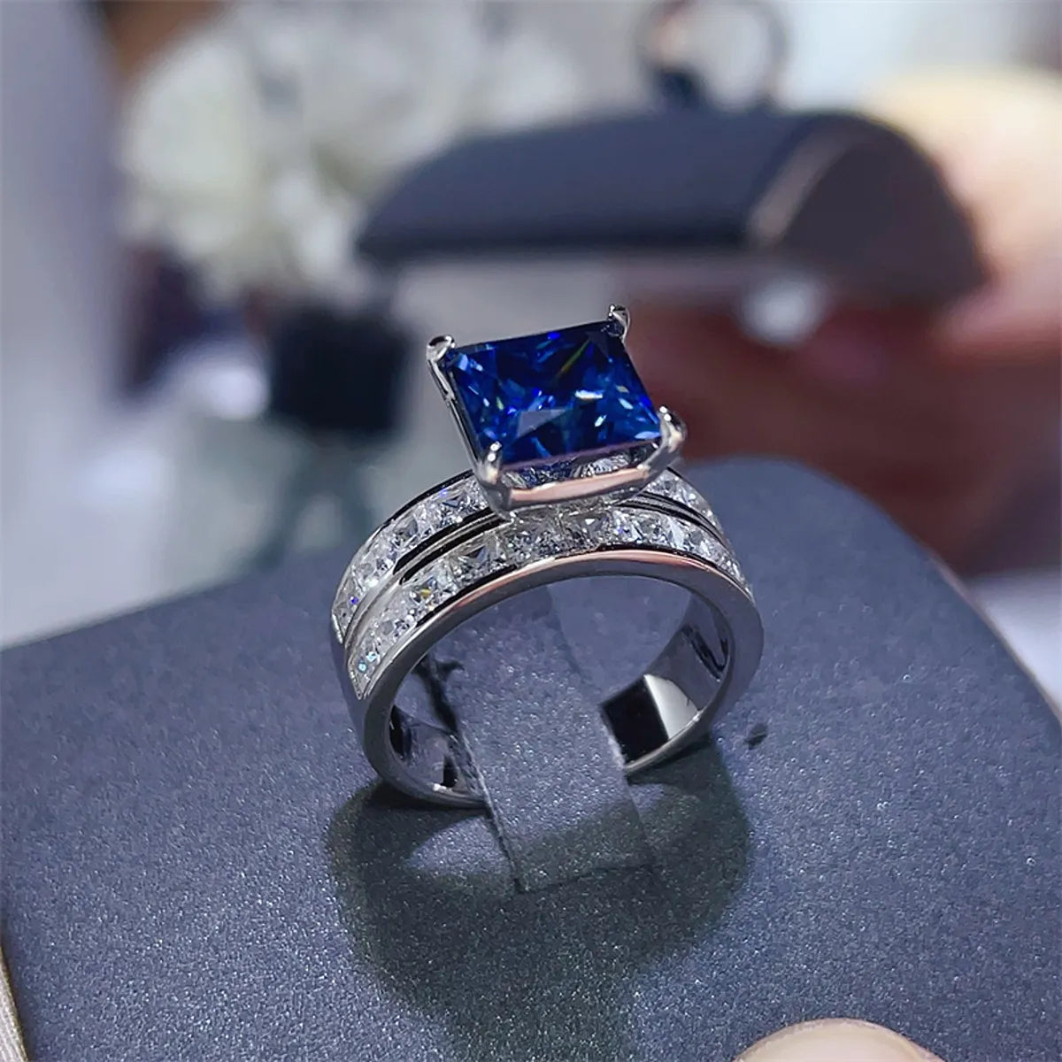 3 Carat Moissanite 925 Sterling Silver Delicate Ring - Alwesbo Fashion