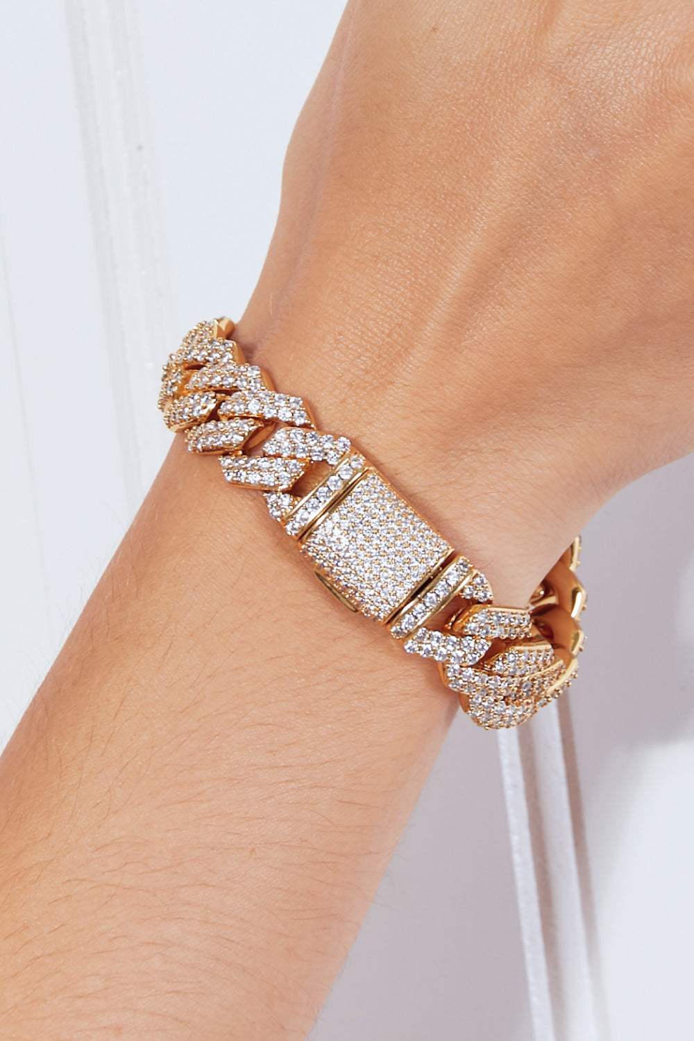 Alloy Inlaid Zircon Bracelet - Alwesbo Fashion