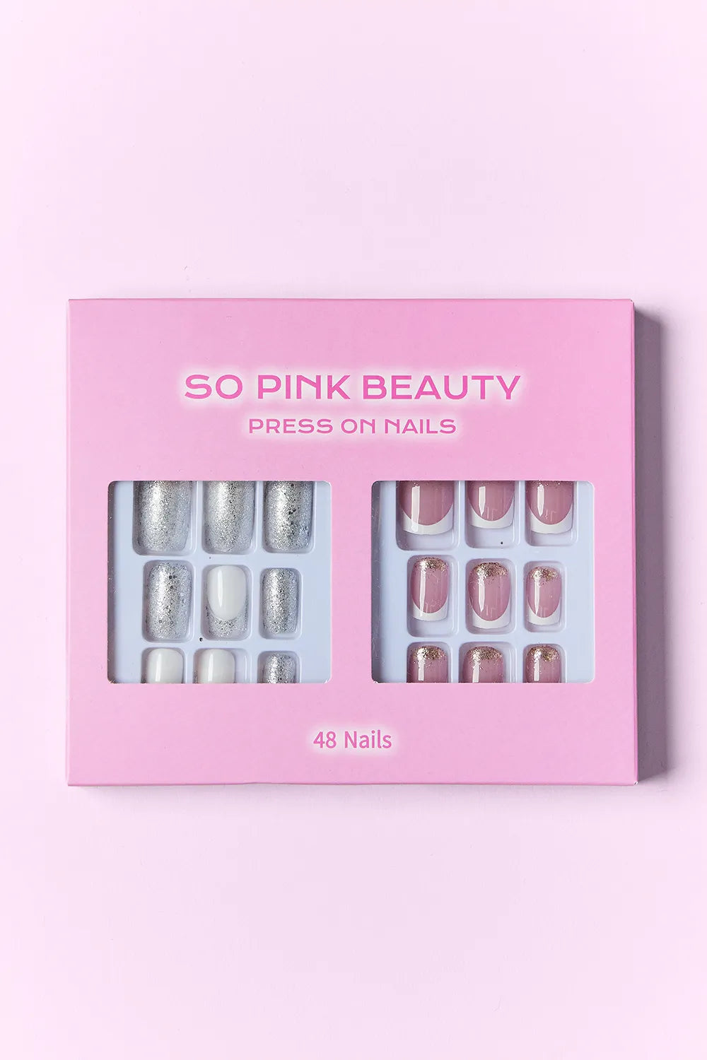 SO PINK BEAUTY Press On Nails 2 Packs - Alwesbo Fashion