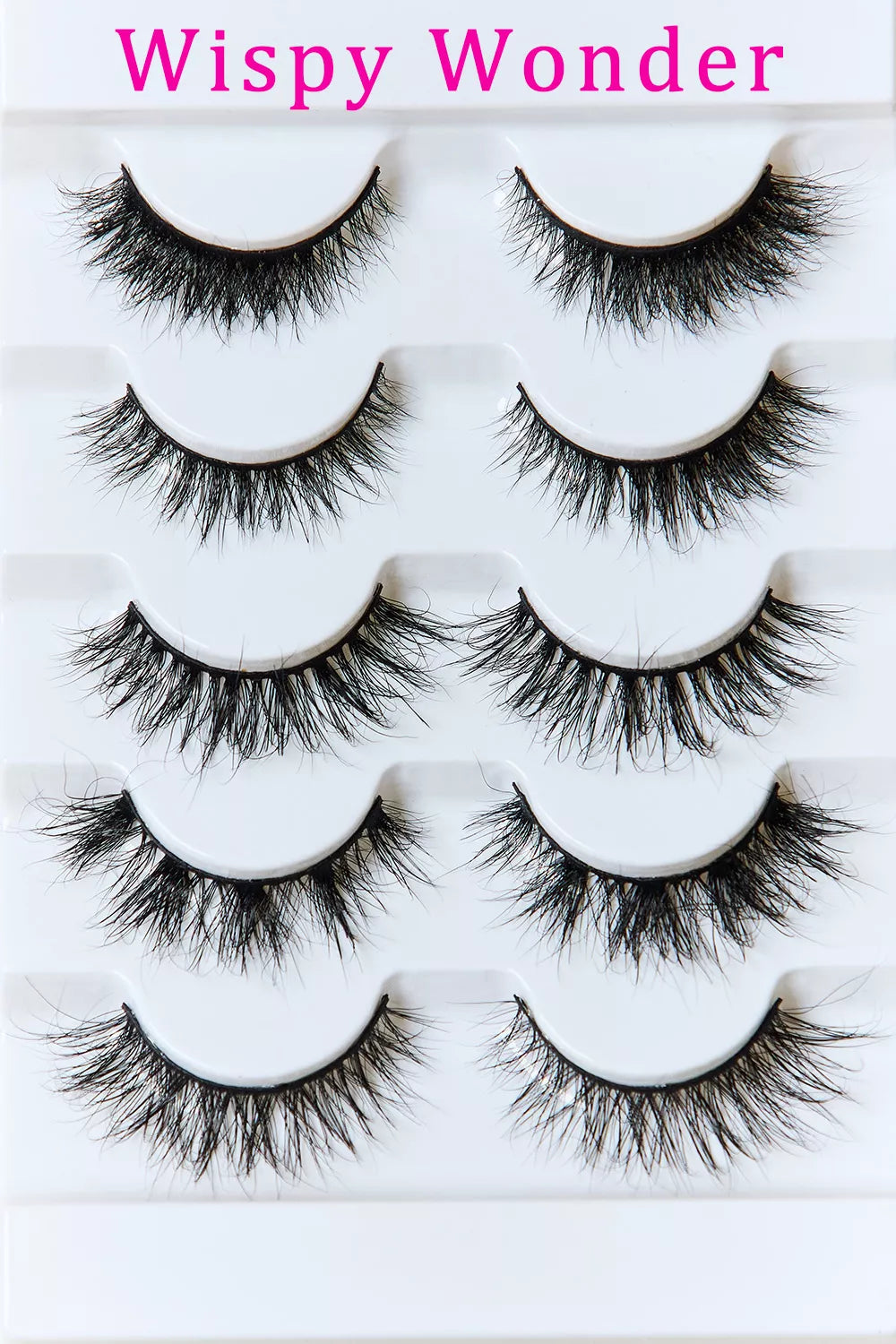 SO PINK BEAUTY Mink Eyelashes Variety Pack 5 Pairs - Alwesbo Fashion