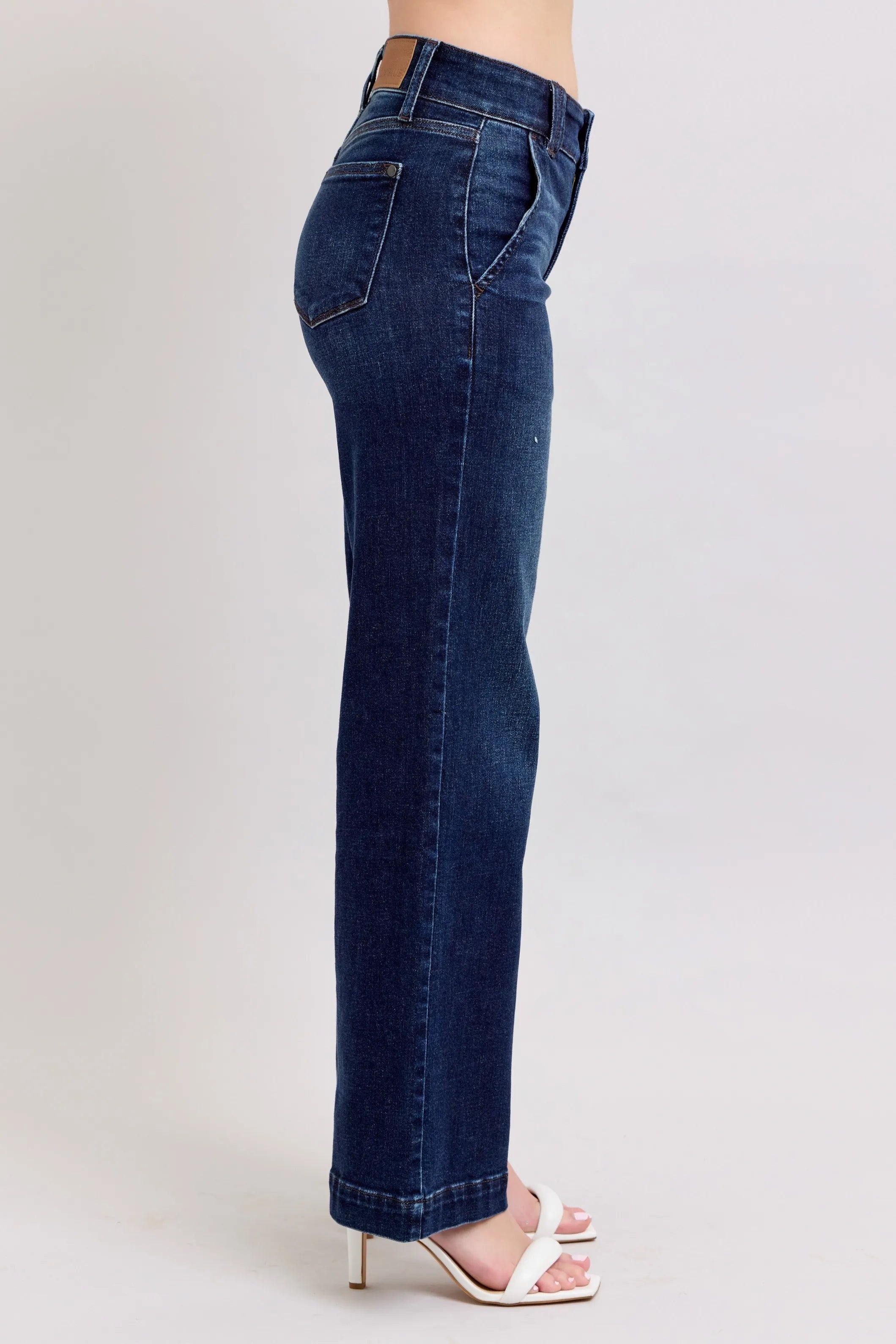 High-Waisted Wide Leg Jeans for Women - Alwesbo Fashion