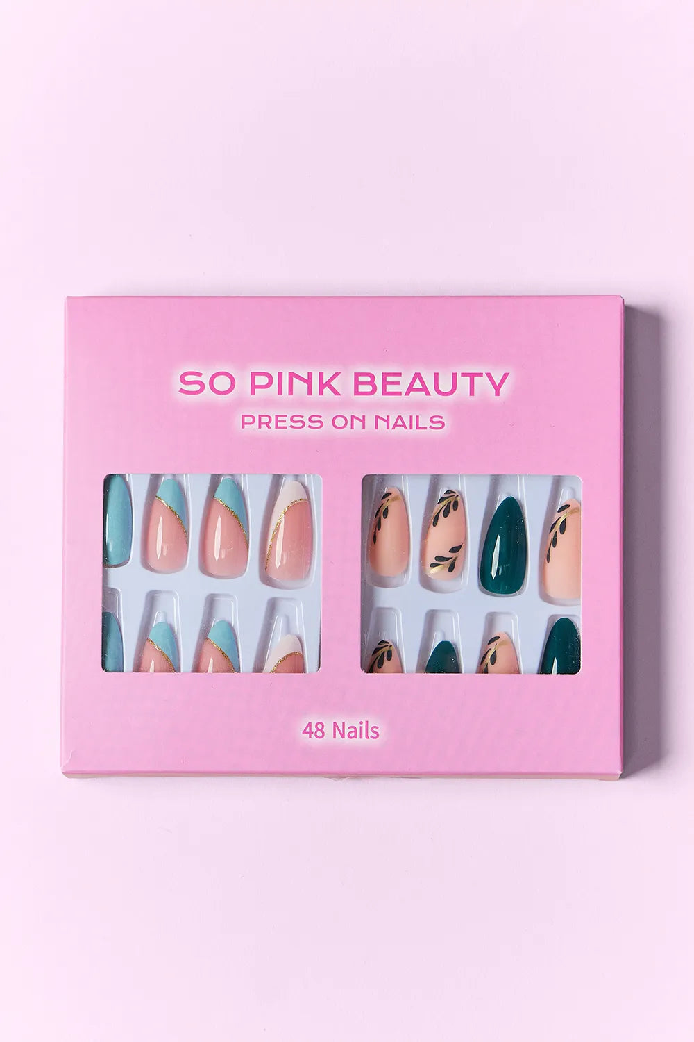 SO PINK BEAUTY Press On Nails 2 Packs - Alwesbo Fashion
