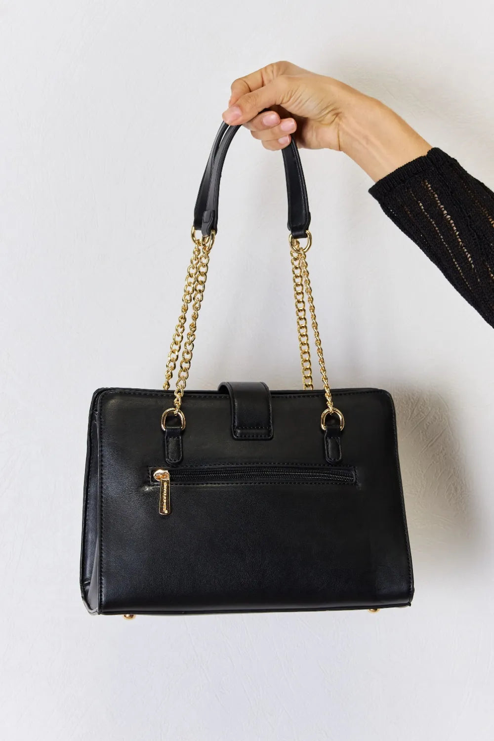 David Jones Quilted PU Leather Handbag - Alwesbo Fashion