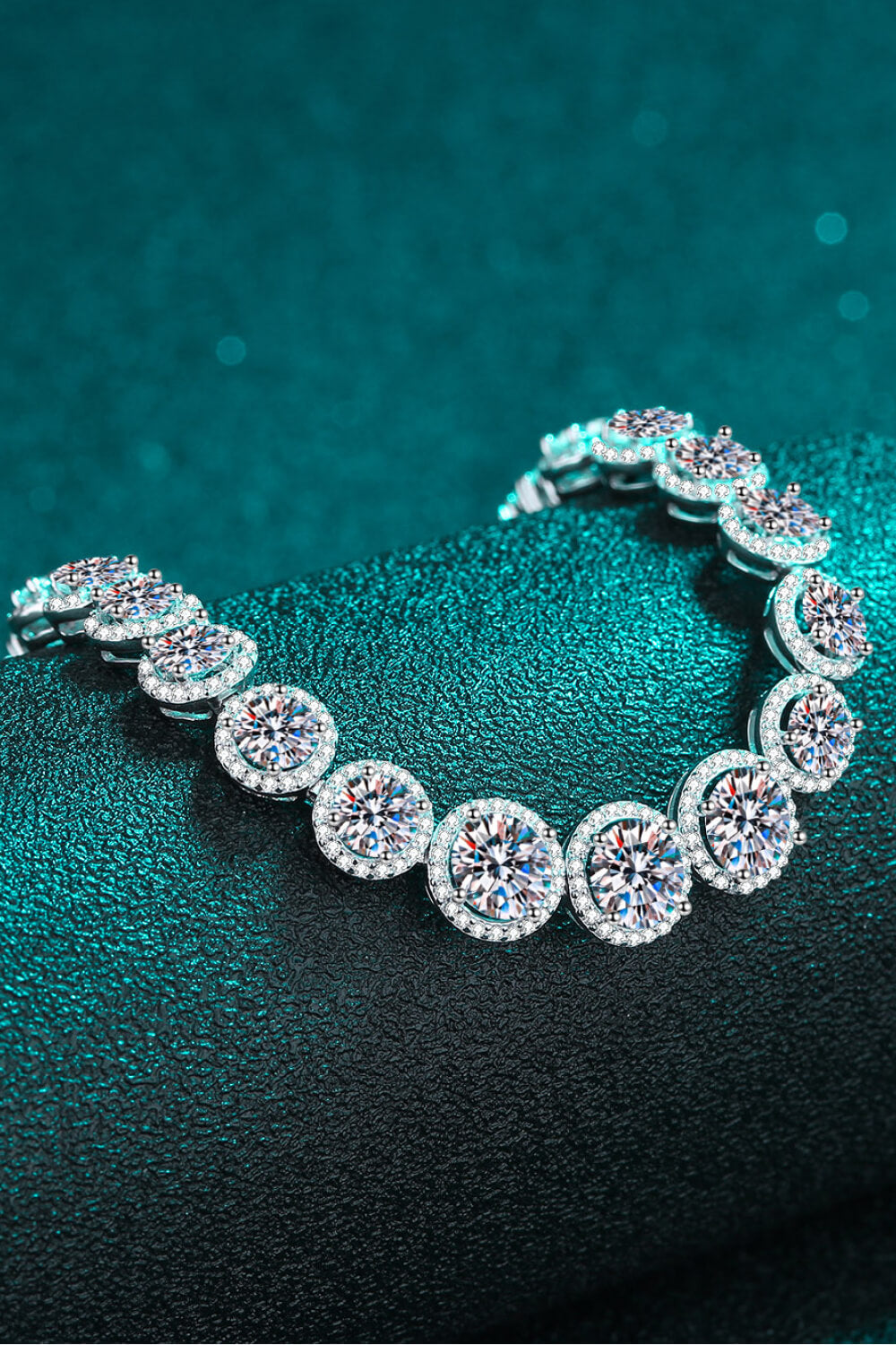 10.4 Carat Moissanite 925 Sterling Silver High-End Bracelet - Alwesbo Fashion