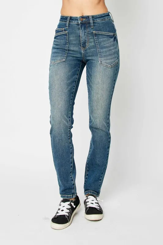 Judy Blue Full Size High Waist Skinny Jeans - Alwesbo Fashion