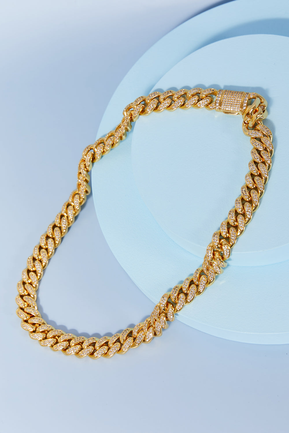 Brass Curb Chain Necklace - Alwesbo Fashion