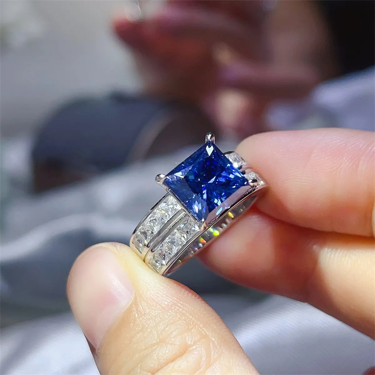 3 Carat Moissanite 925 Sterling Silver Delicate Ring - Alwesbo Fashion
