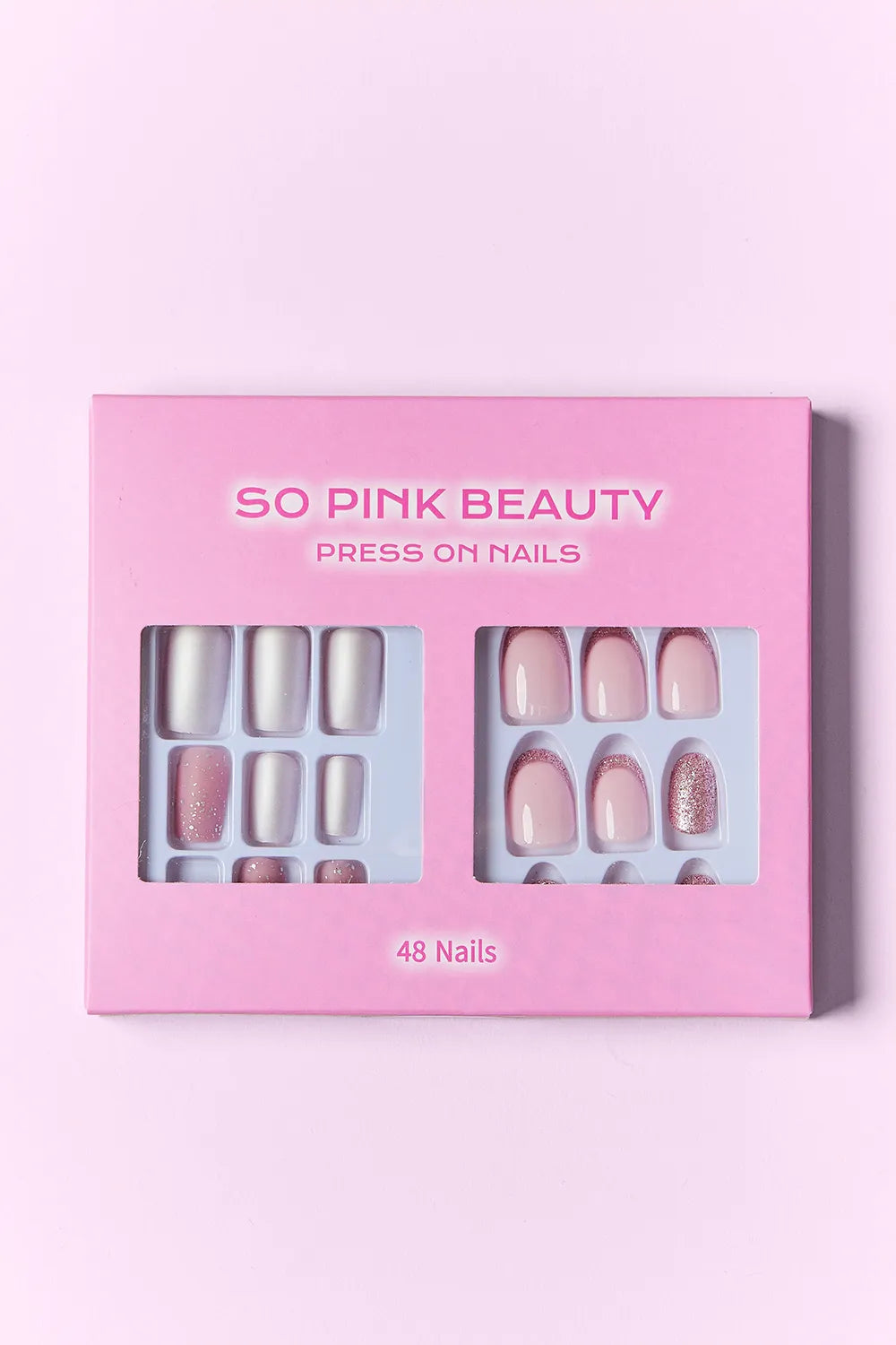 SO PINK BEAUTY Press On Nails 2 Packs - Alwesbo Fashion