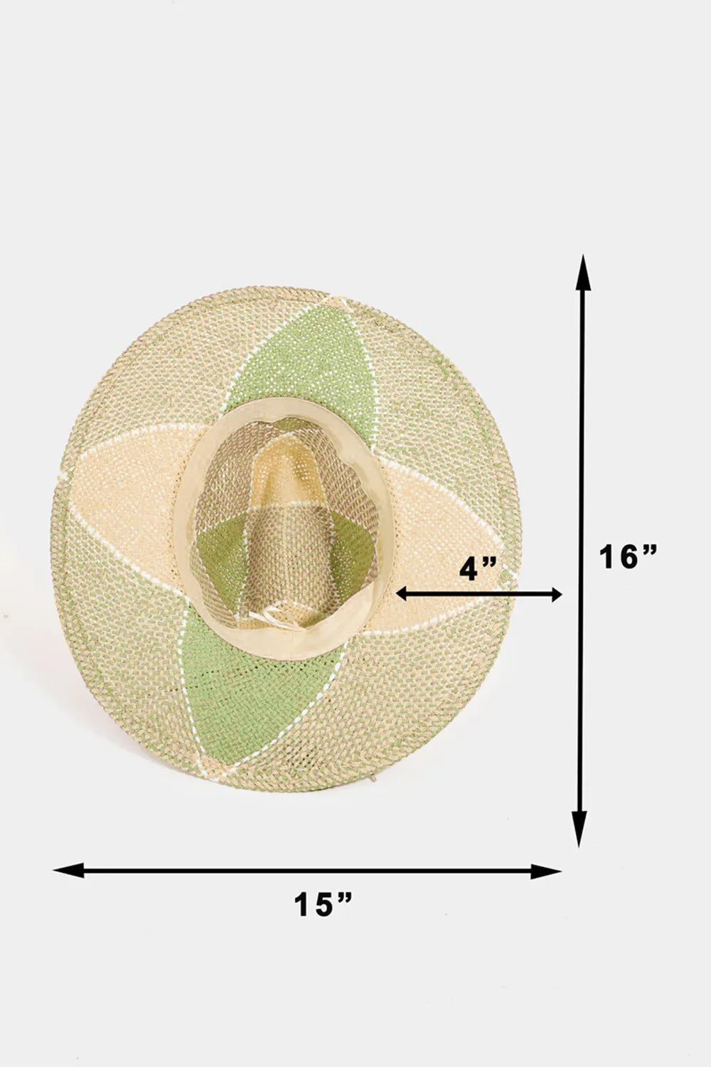 Fame Contrast Straw Braid Hat - Alwesbo Fashion