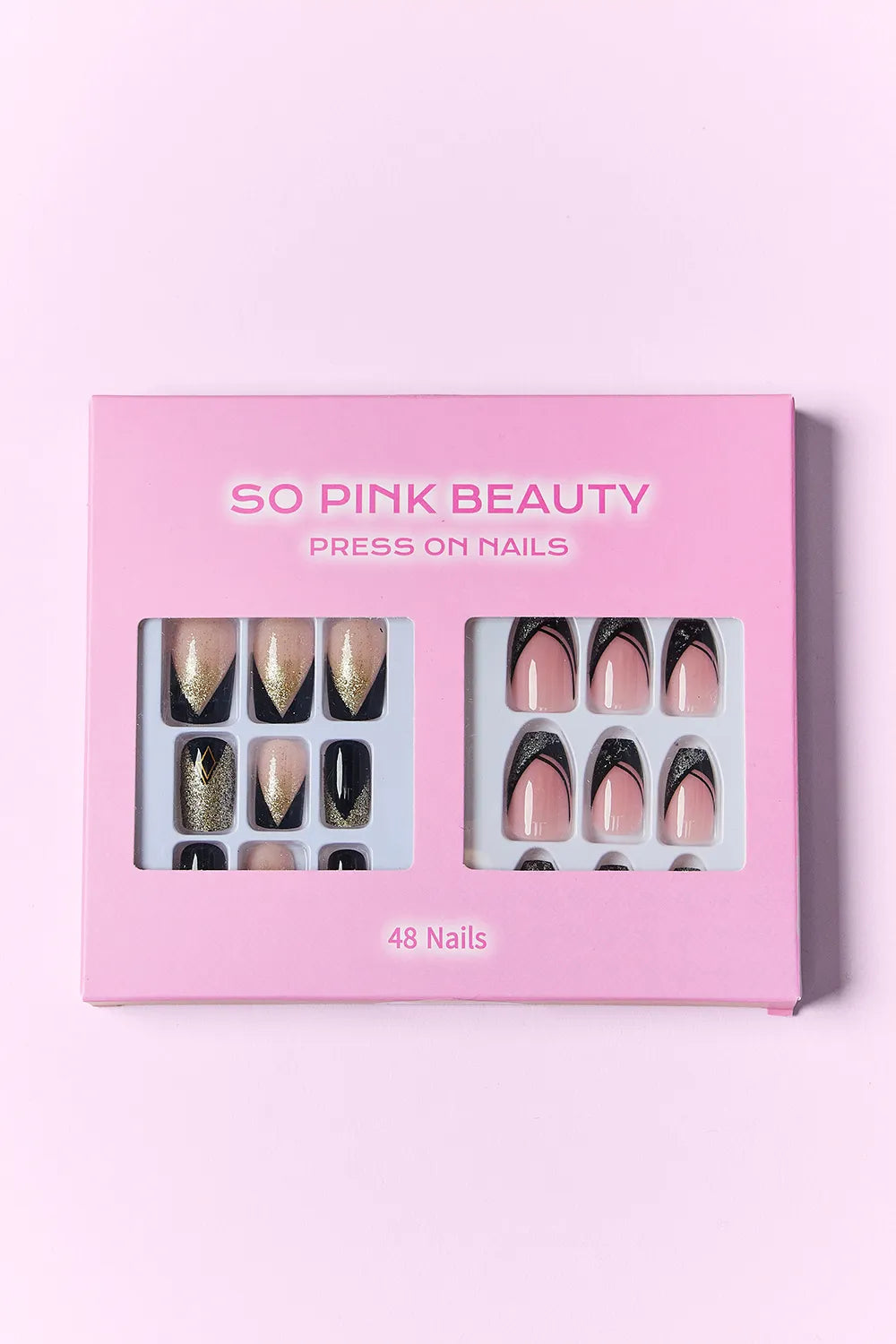 SO PINK BEAUTY Press On Nails 2 Packs - Alwesbo Fashion