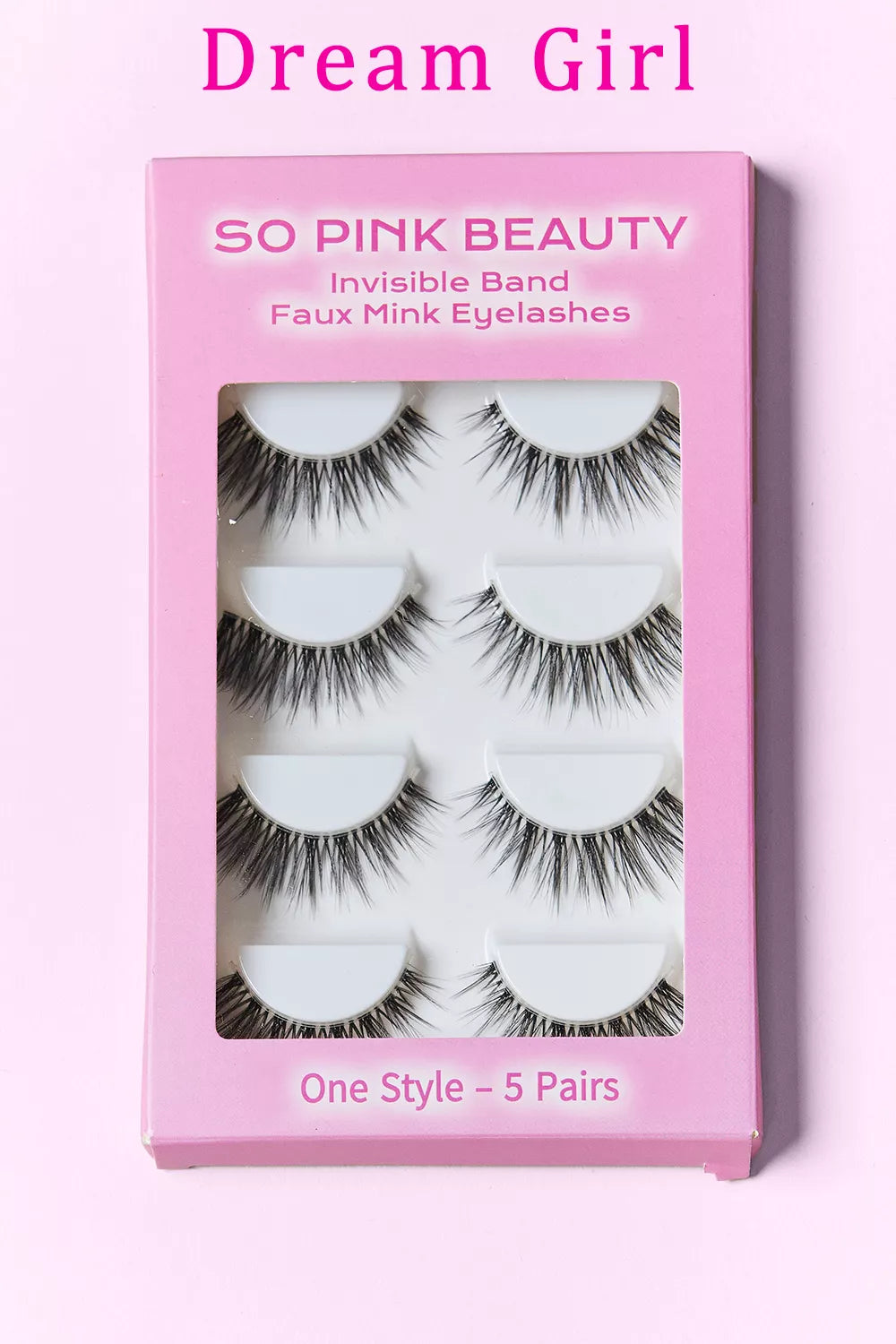 SO PINK BEAUTY Faux Mink Eyelashes 5 Pairs - Alwesbo Fashion