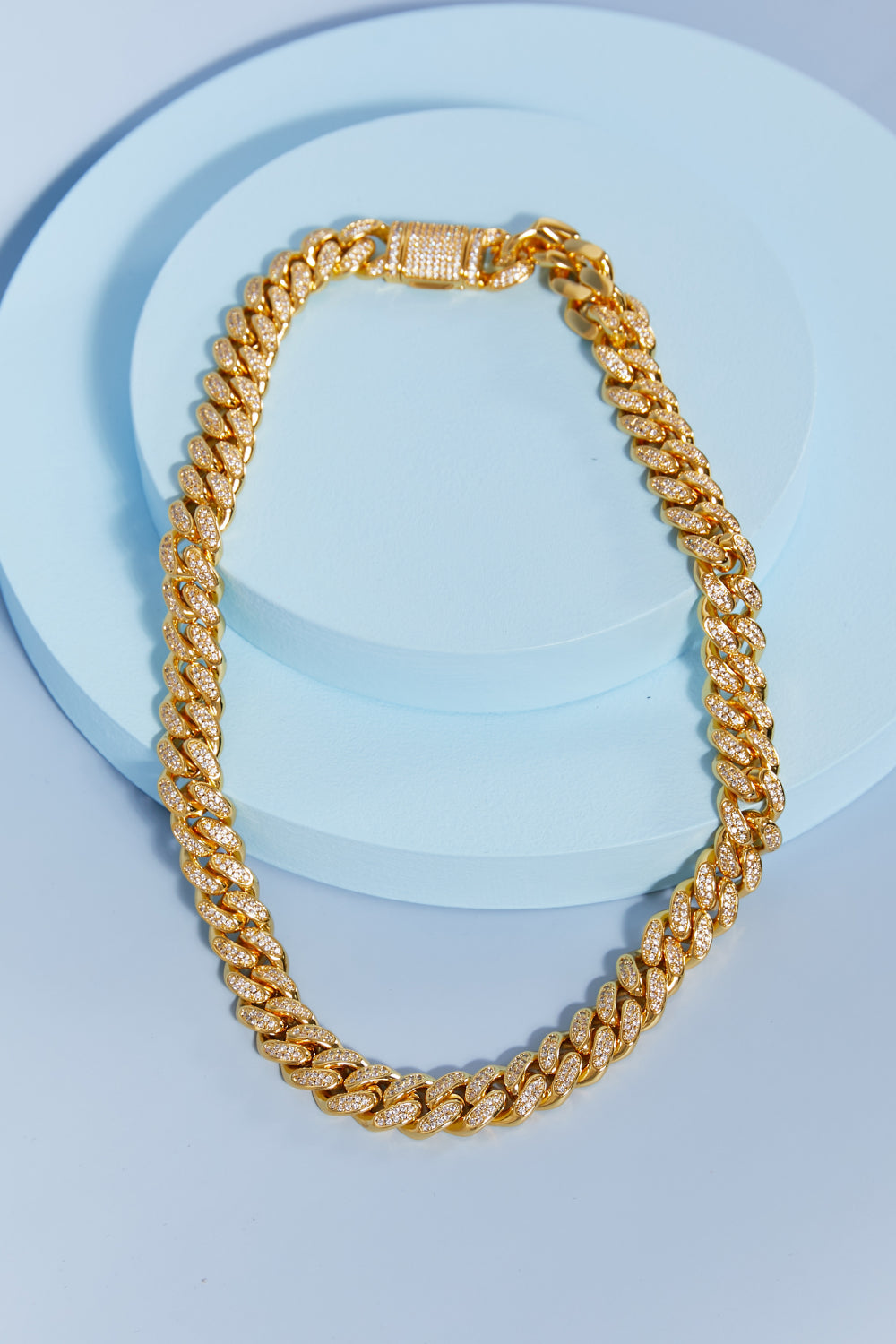 Brass Curb Chain Necklace - Alwesbo Fashion