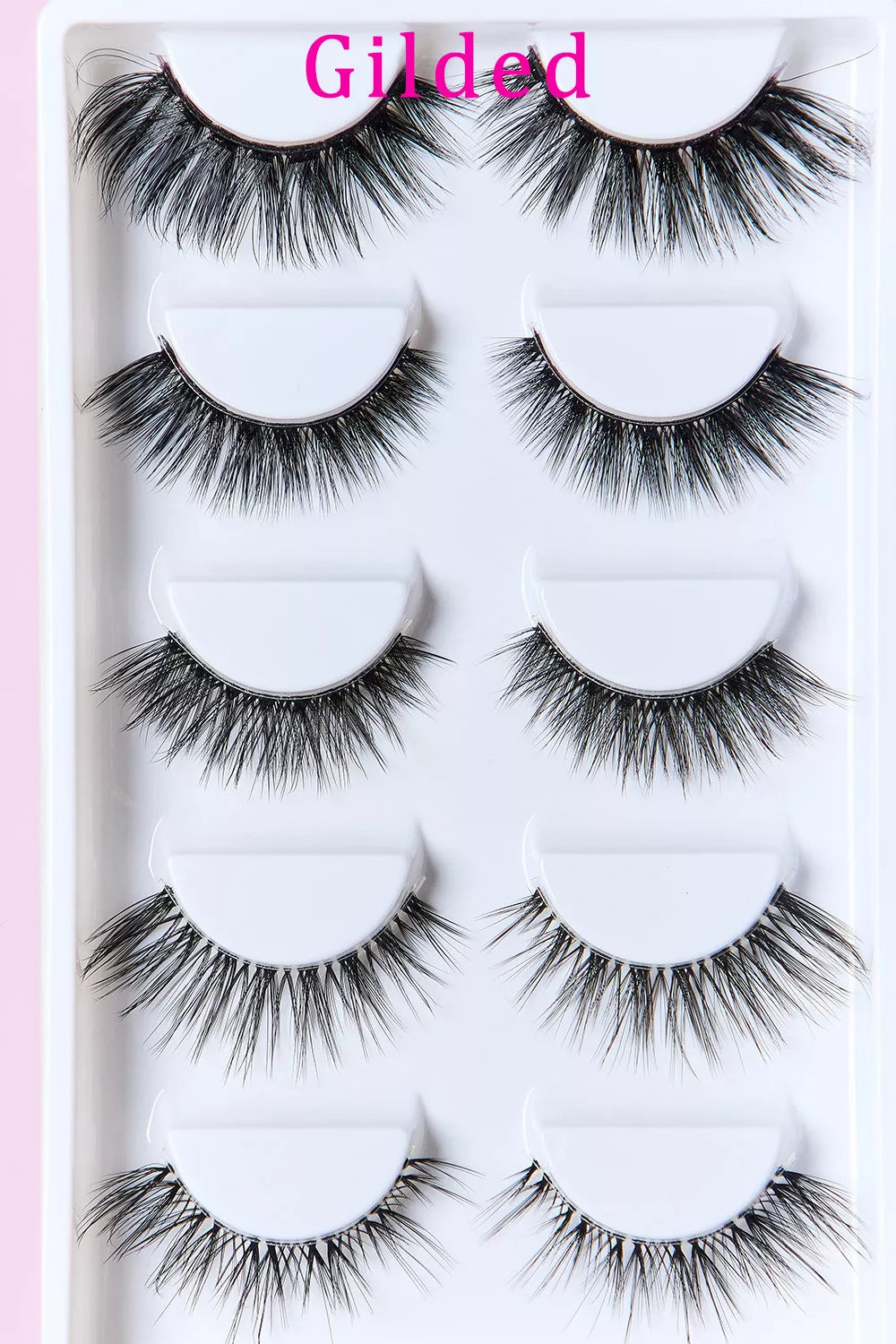 SO PINK BEAUTY Faux Mink Eyelashes Variety Pack 5 Pairs - Alwesbo Fashion