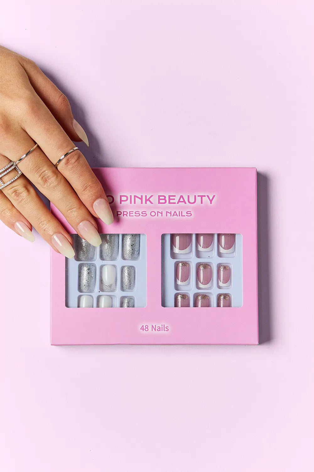 SO PINK BEAUTY Press On Nails 2 Packs - Alwesbo Fashion