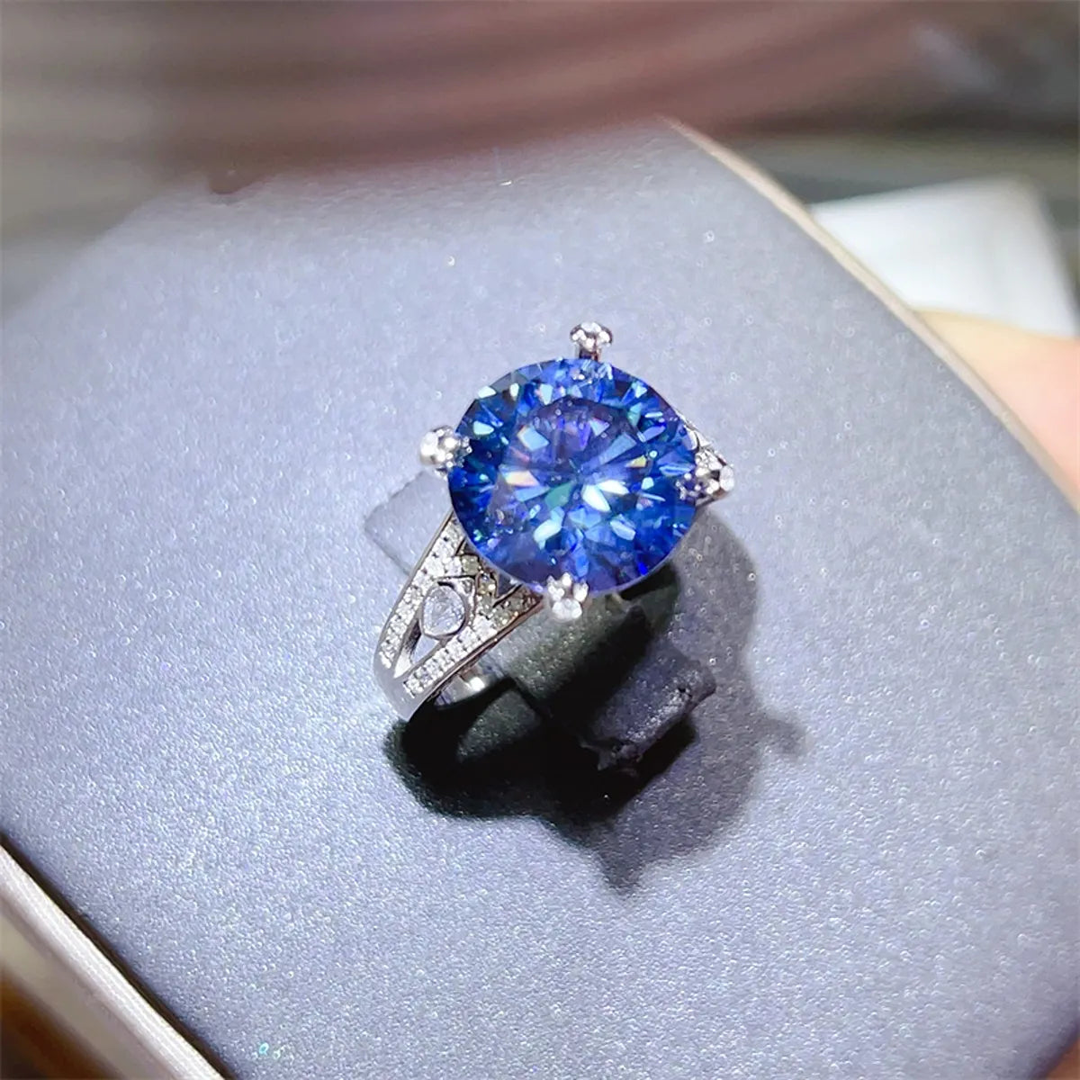 5 Carat Moissanite 925 Sterling Silver Solitaire Ring - Alwesbo Fashion