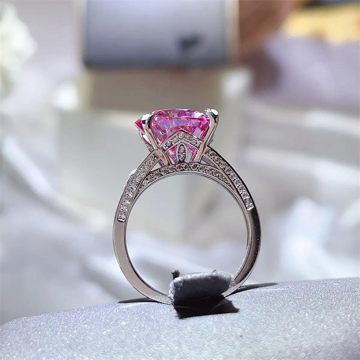 5 Carat Moissanite 925 Sterling Silver Classic Engagement Ring - Alwesbo Fashion