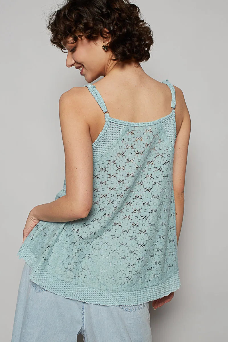 POL Lace V-Neck Cami - Alwesbo Fashion