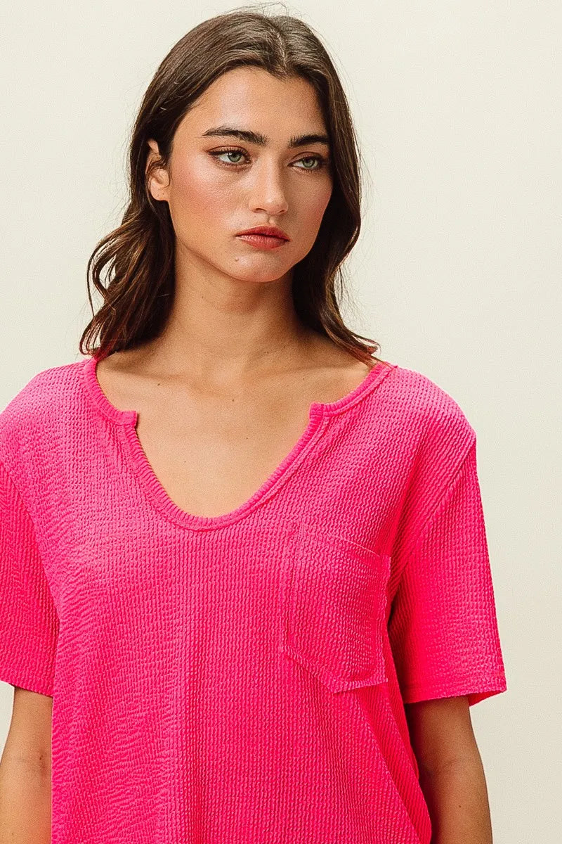 Bow Print Woven Top with Ruffled Sleeves and V Neck - Alwesbo Fashion