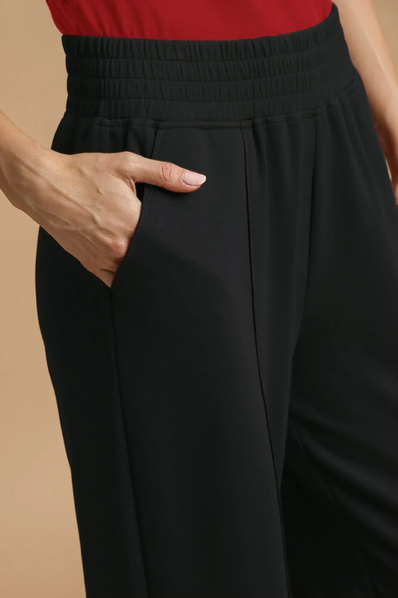 Umgee Drawstring Jogger Pants with Front Seam Detail - Alwesbo Fashion
