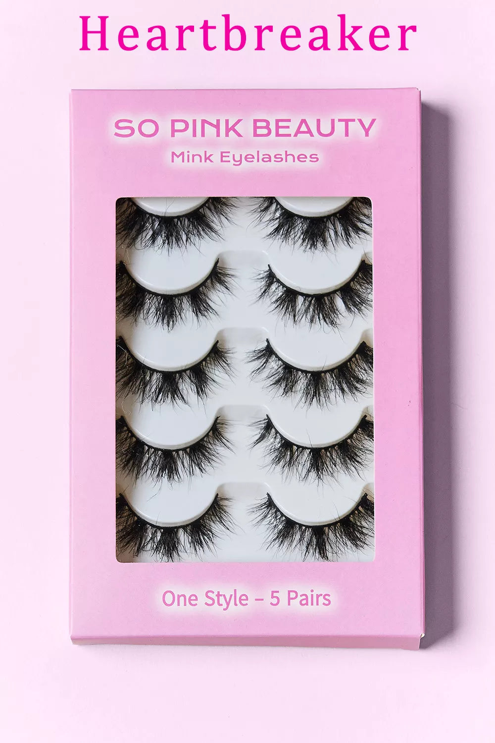 SO PINK BEAUTY Mink Eyelashes 5 Pairs - Alwesbo Fashion