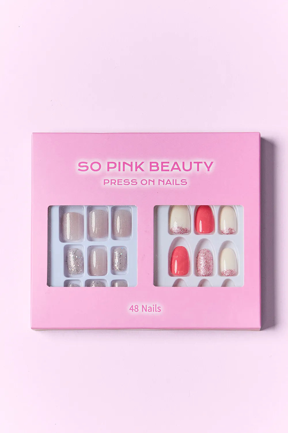 SO PINK BEAUTY Press On Nails 2 Packs - Alwesbo Fashion