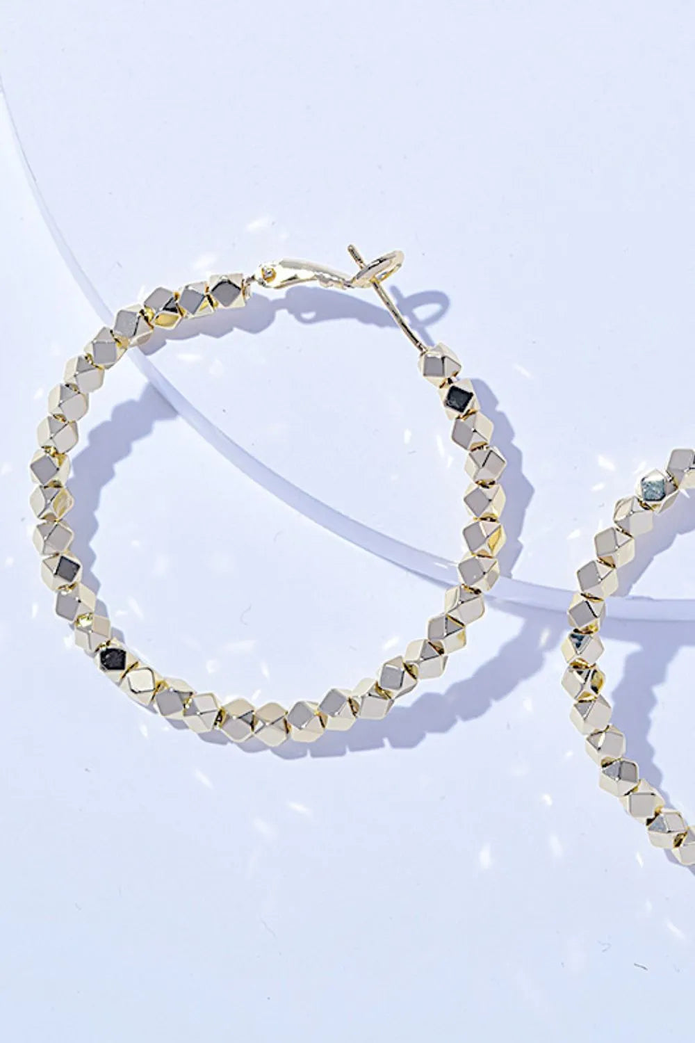 Alloy Hoop Earrings - Alwesbo Fashion