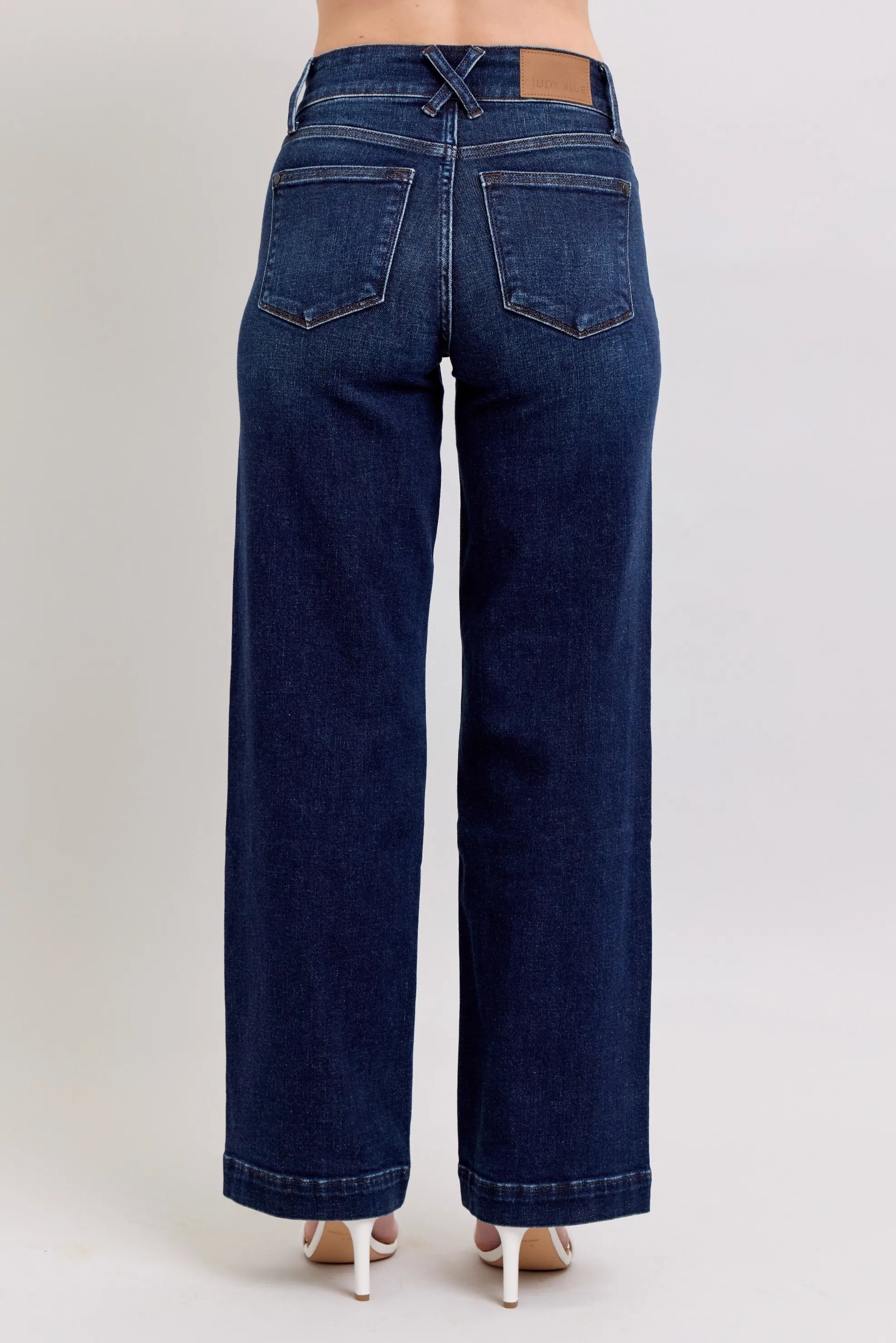 High-Waisted Wide Leg Jeans for Women - Alwesbo Fashion