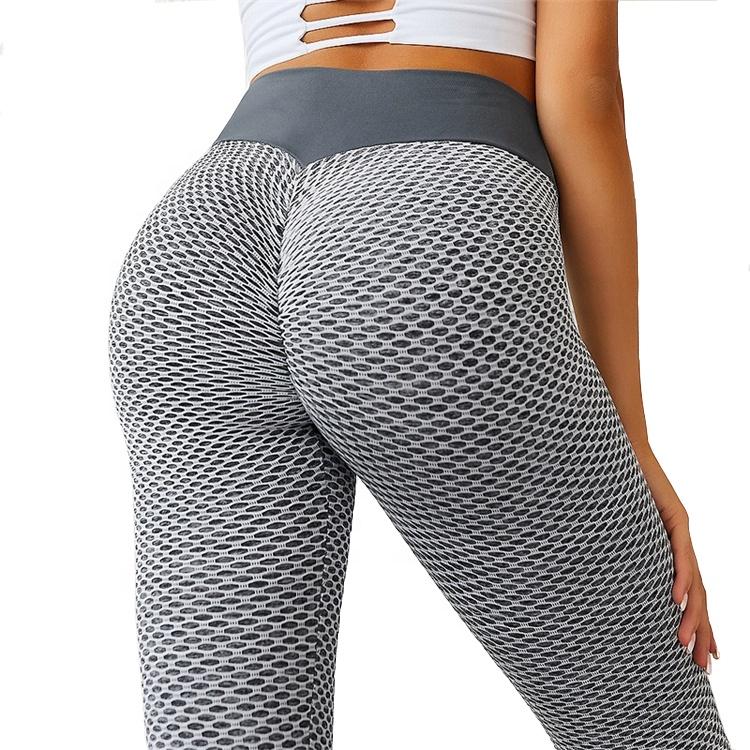 Dark Grey High-Waisted Workout Leggings - Seamless Activewear for Fitness - Alwesbo Fashion