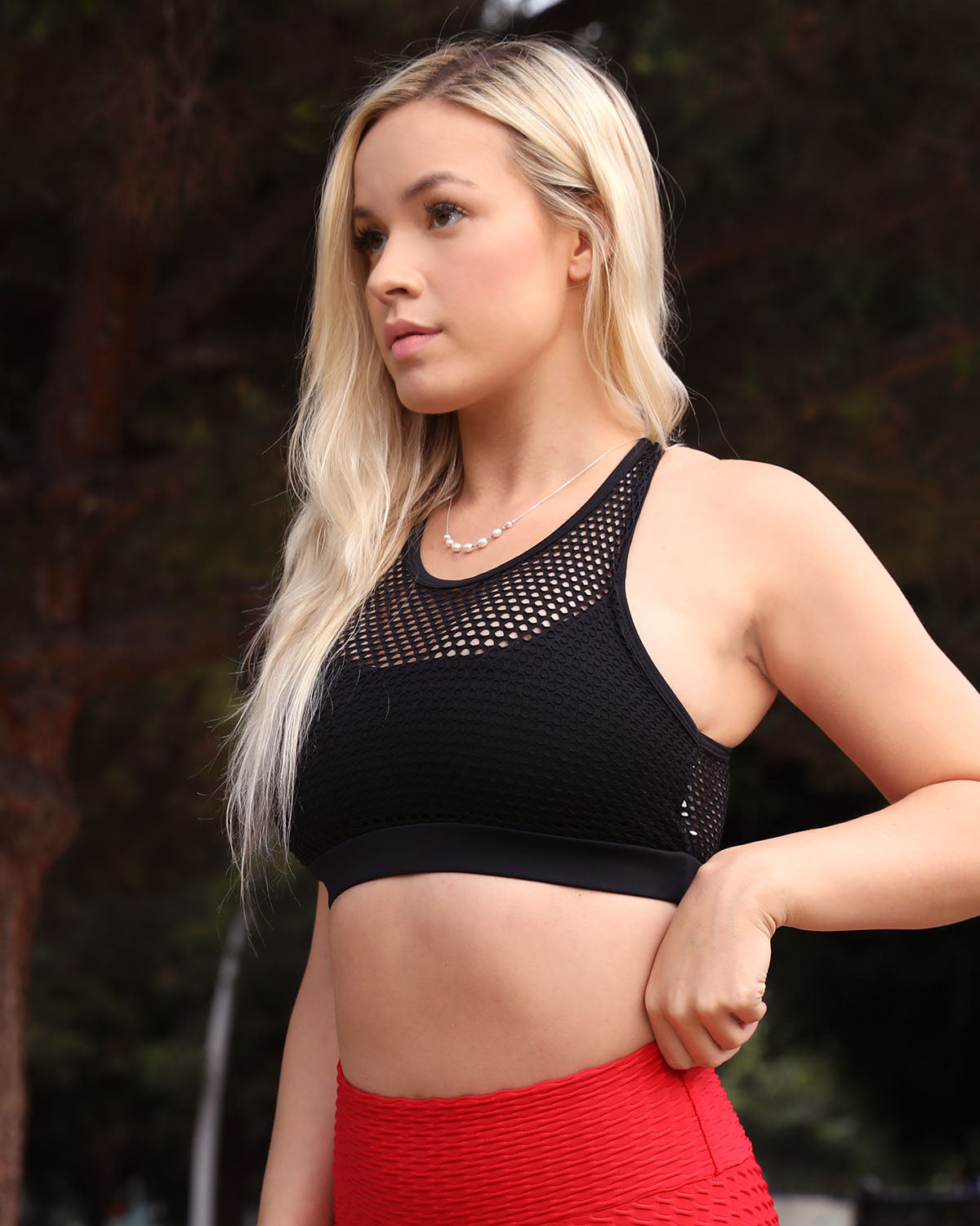 Comfort Stretch Red Leggings – Perfect for Activewear - Alwesbo Fashion