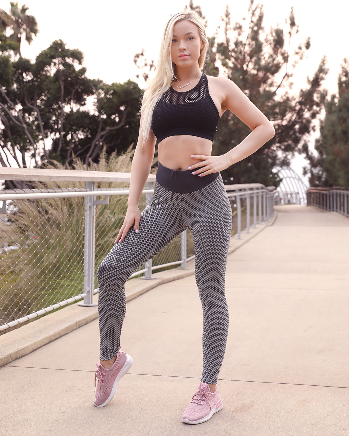Dark Grey High-Waisted Workout Leggings - Seamless Activewear for Fitness - Alwesbo Fashion