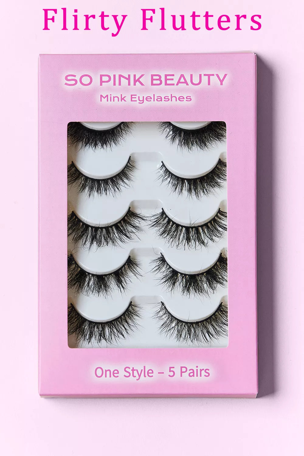 SO PINK BEAUTY Mink Eyelashes 5 Pairs - Alwesbo Fashion