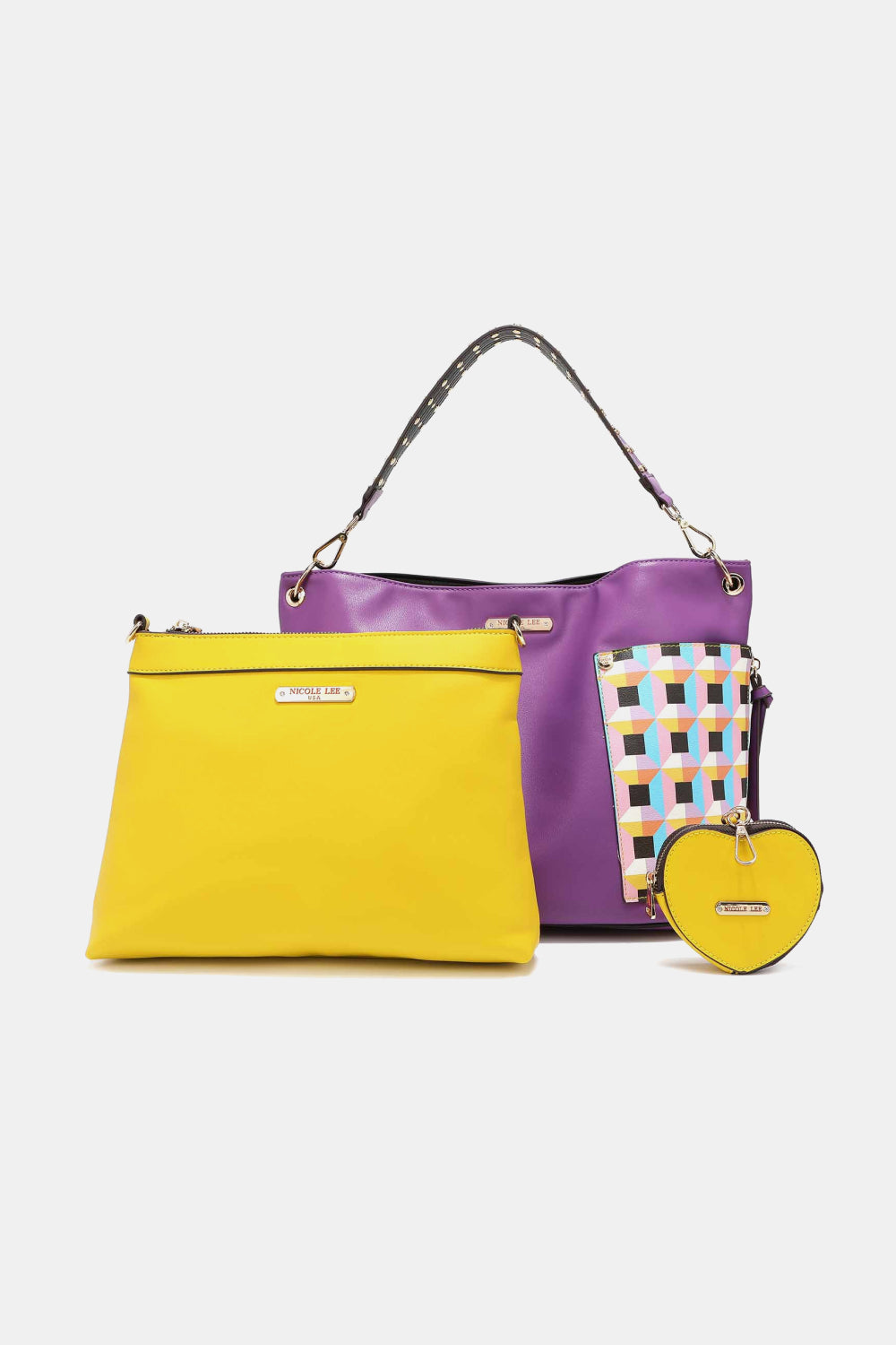 Nicole Lee USA Quihn 3-Piece Handbag Set - Alwesbo Fashion