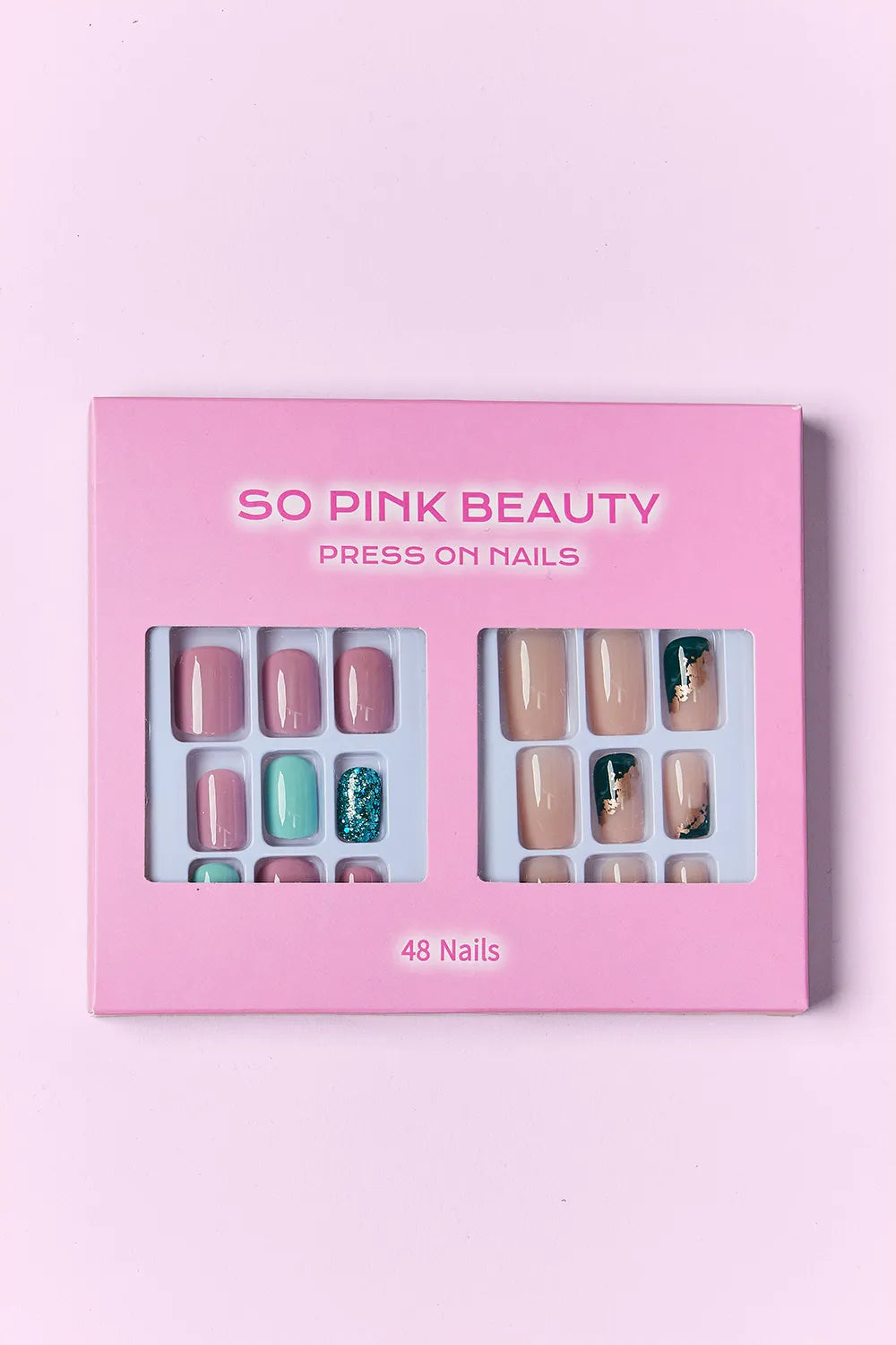 SO PINK BEAUTY Press On Nails 2 Packs - Alwesbo Fashion