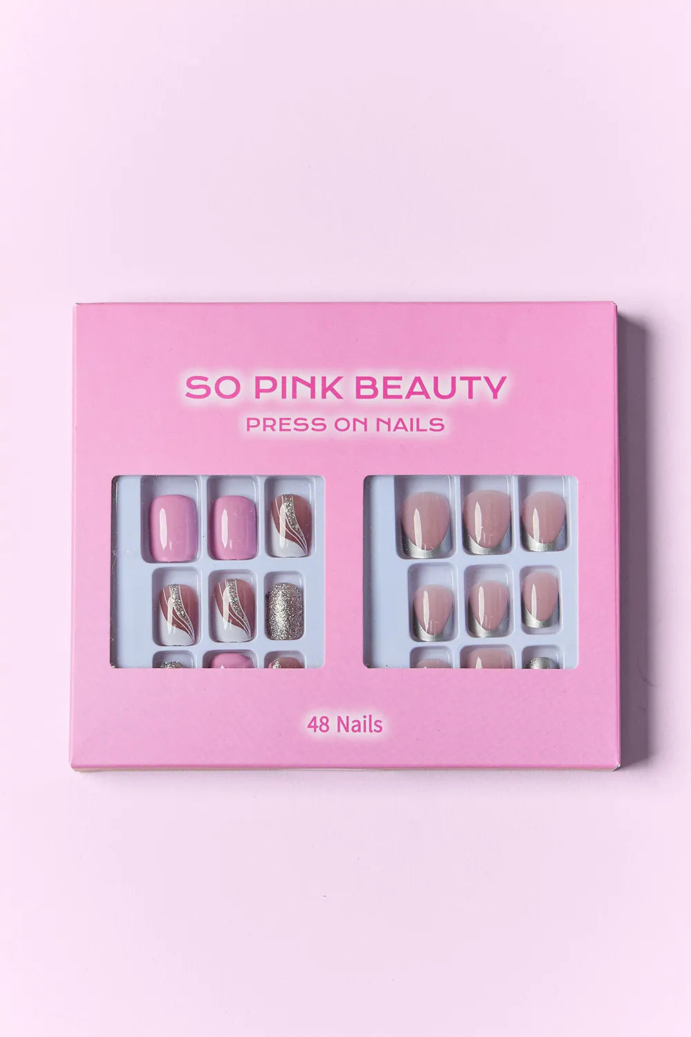 SO PINK BEAUTY Press On Nails 2 Packs - Alwesbo Fashion