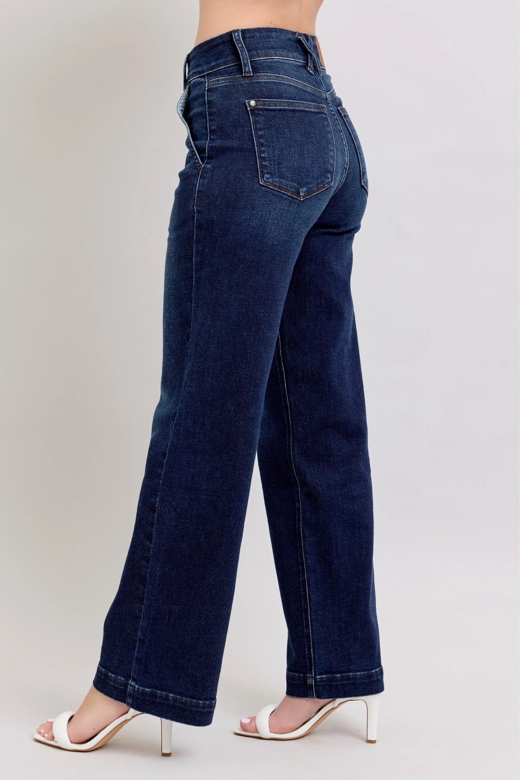 High-Waisted Wide Leg Jeans for Women - Alwesbo Fashion