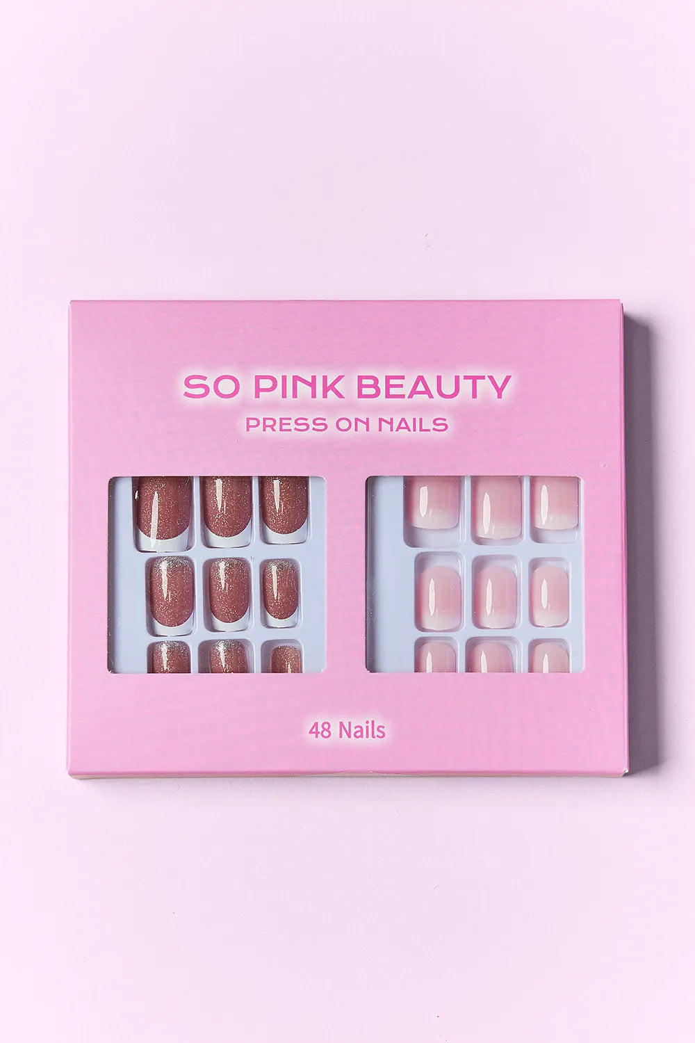 SO PINK BEAUTY Press On Nails 2 Packs - Alwesbo Fashion