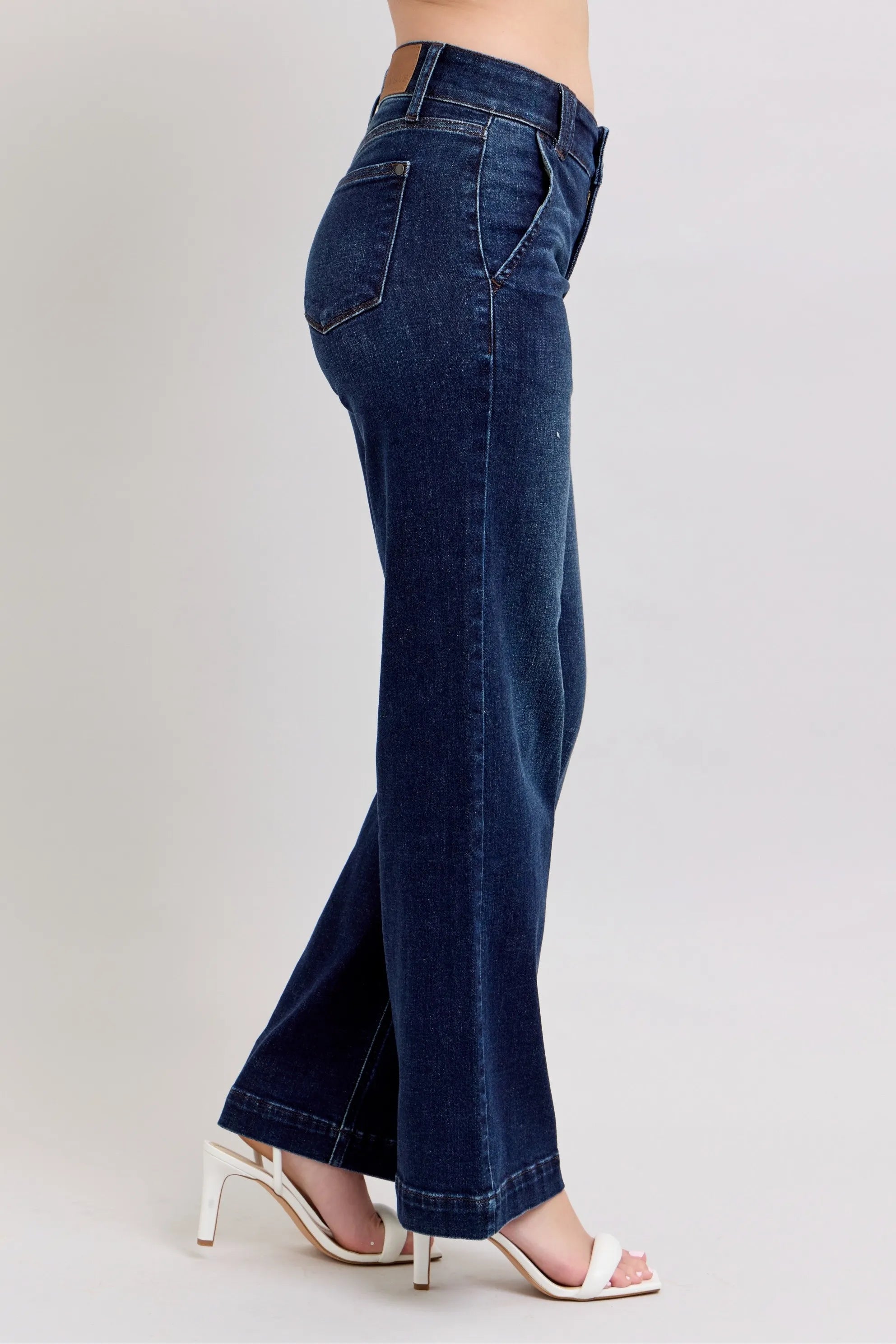 High-Waisted Wide Leg Jeans for Women - Alwesbo Fashion
