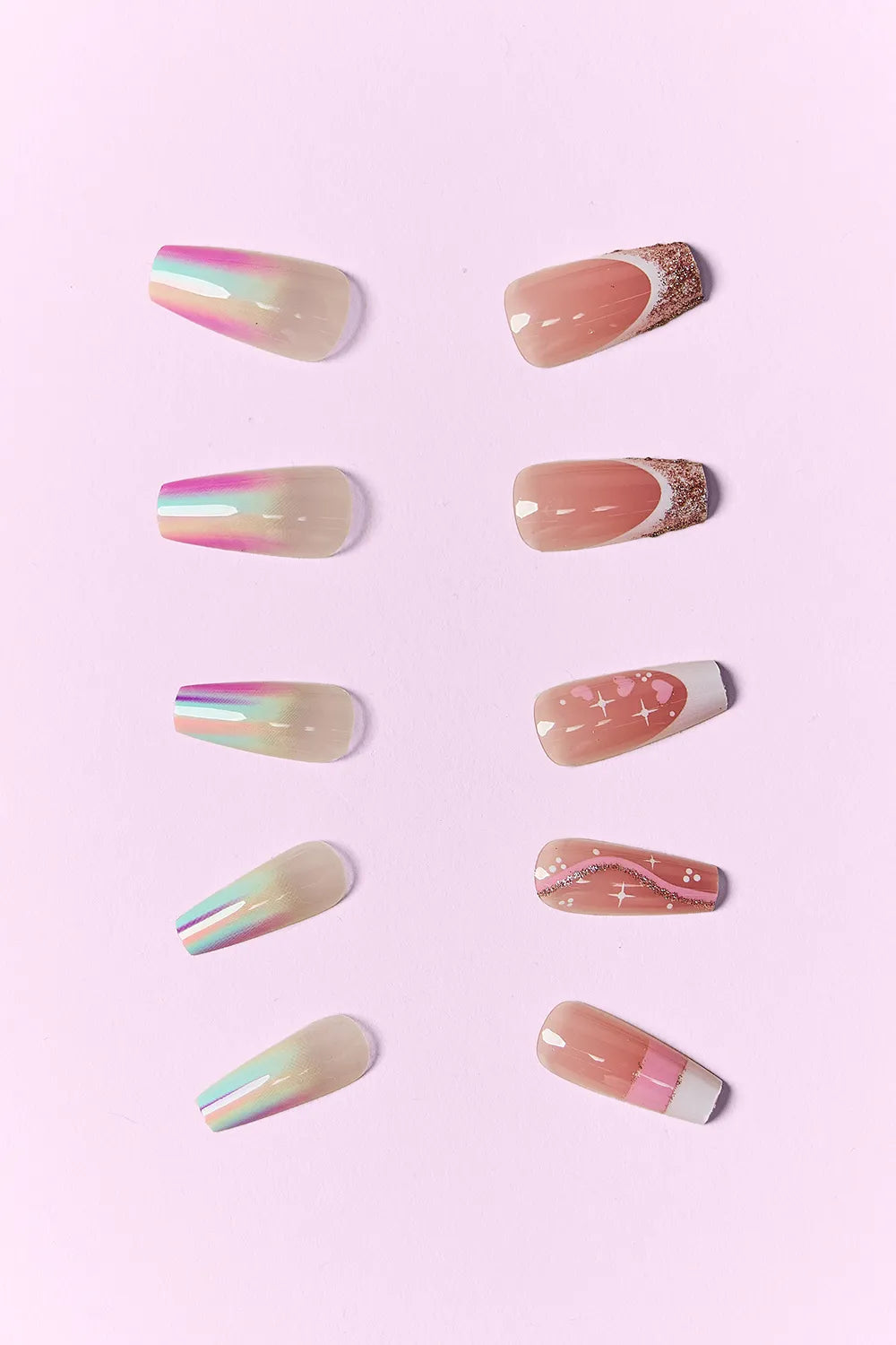 SO PINK BEAUTY Press On Nails 2 Packs - Alwesbo Fashion
